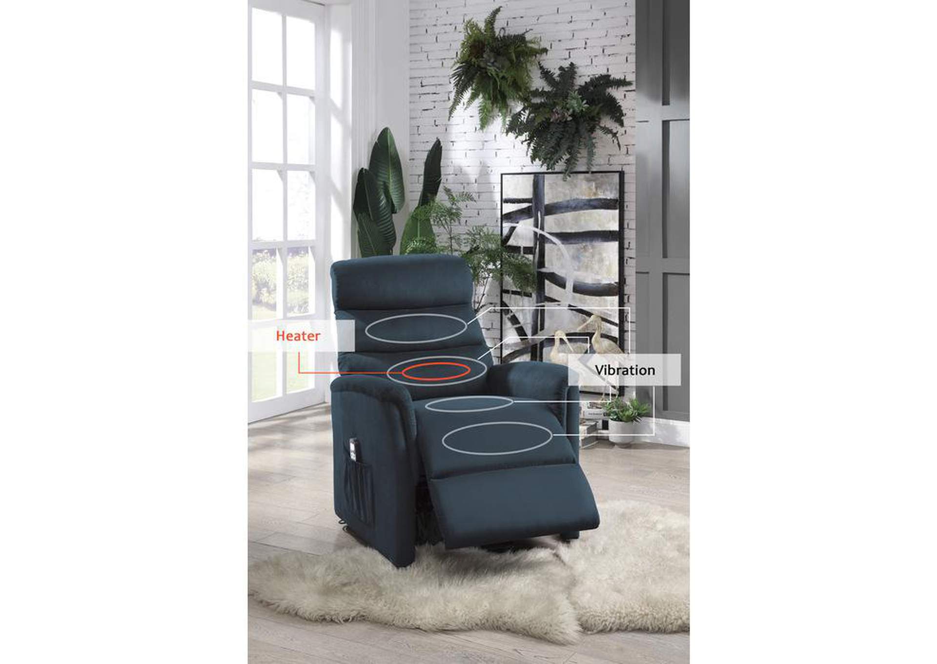 Miralina Power Lift Chair With Massage And Heat,Homelegance