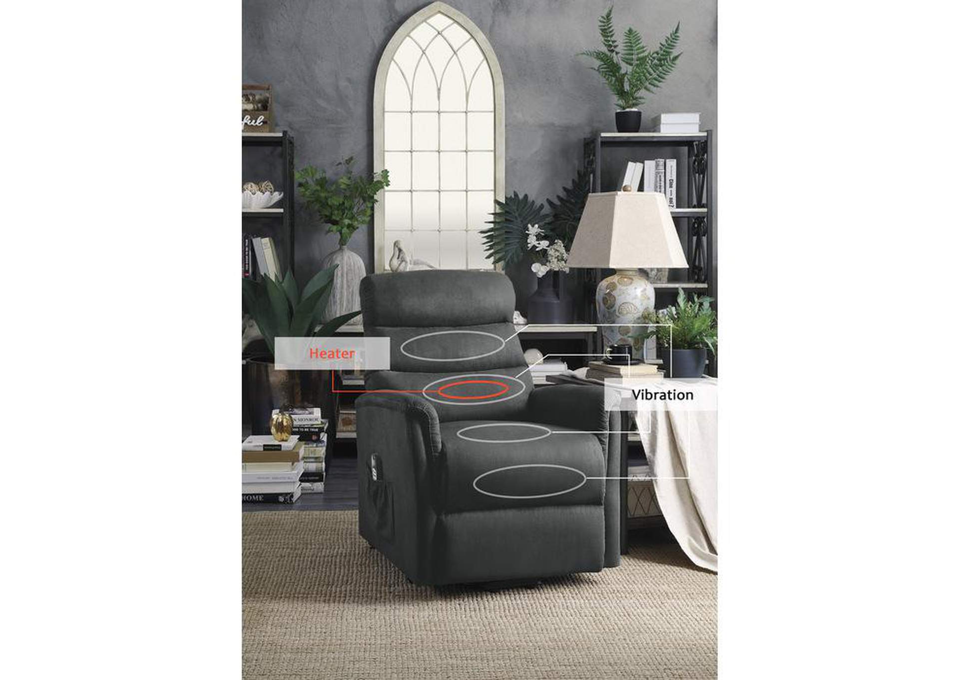 Miralina Power Lift Chair With Massage And Heat,Homelegance