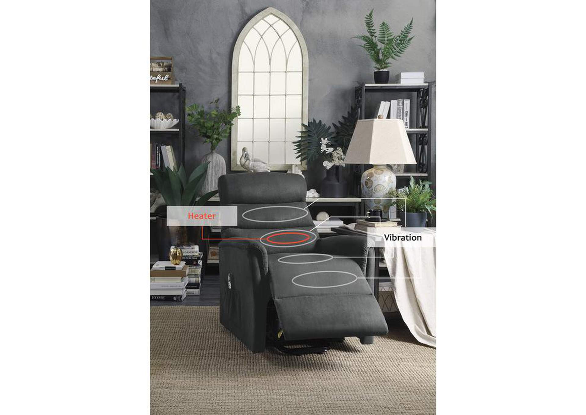 Miralina Power Lift Chair With Massage And Heat,Homelegance