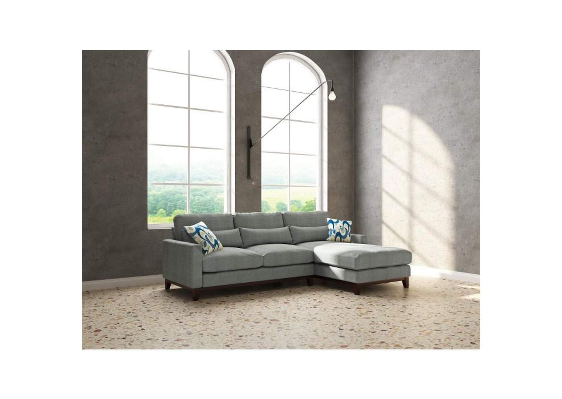 Greerman 2-Piece Sectional With Right Chaise,Homelegance