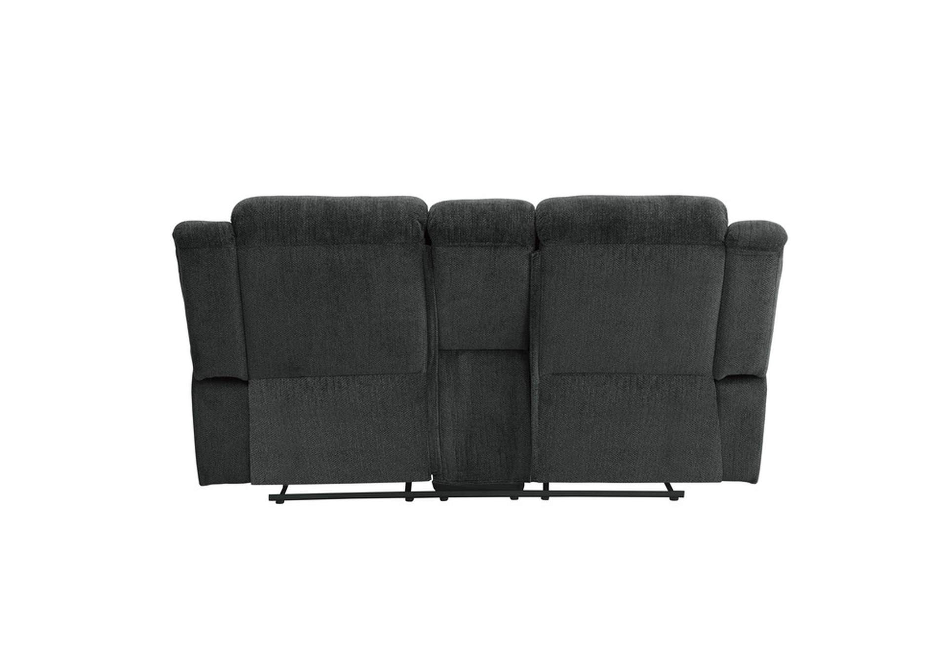 Nutmeg Double Reclining Love Seat with Center Console,Homelegance