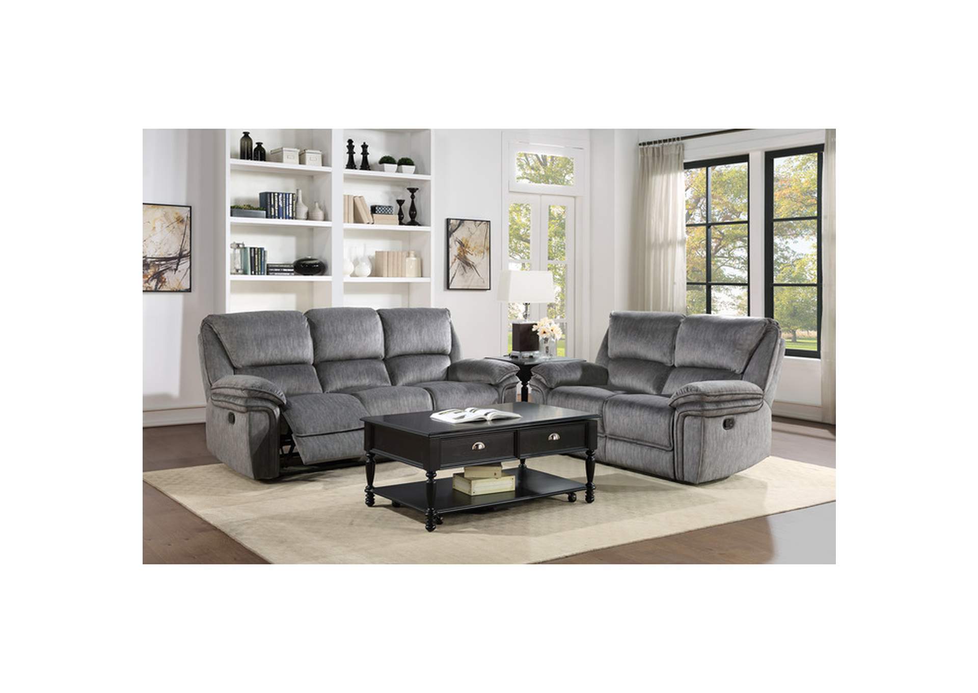 Muirfield Double Reclining Sofa,Homelegance