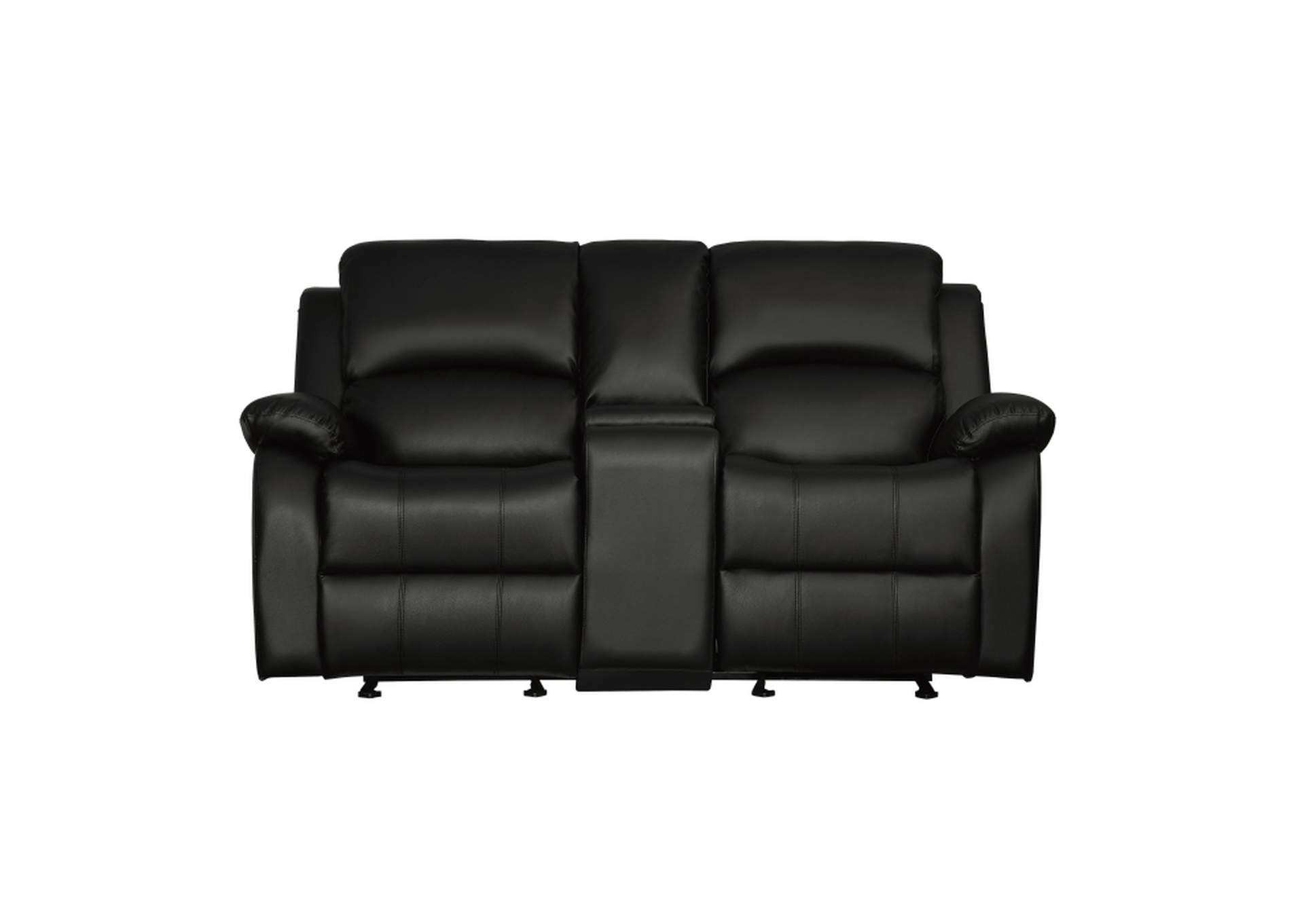 Clarkdale Double Glider Reclining Love Seat with Center Console,Homelegance