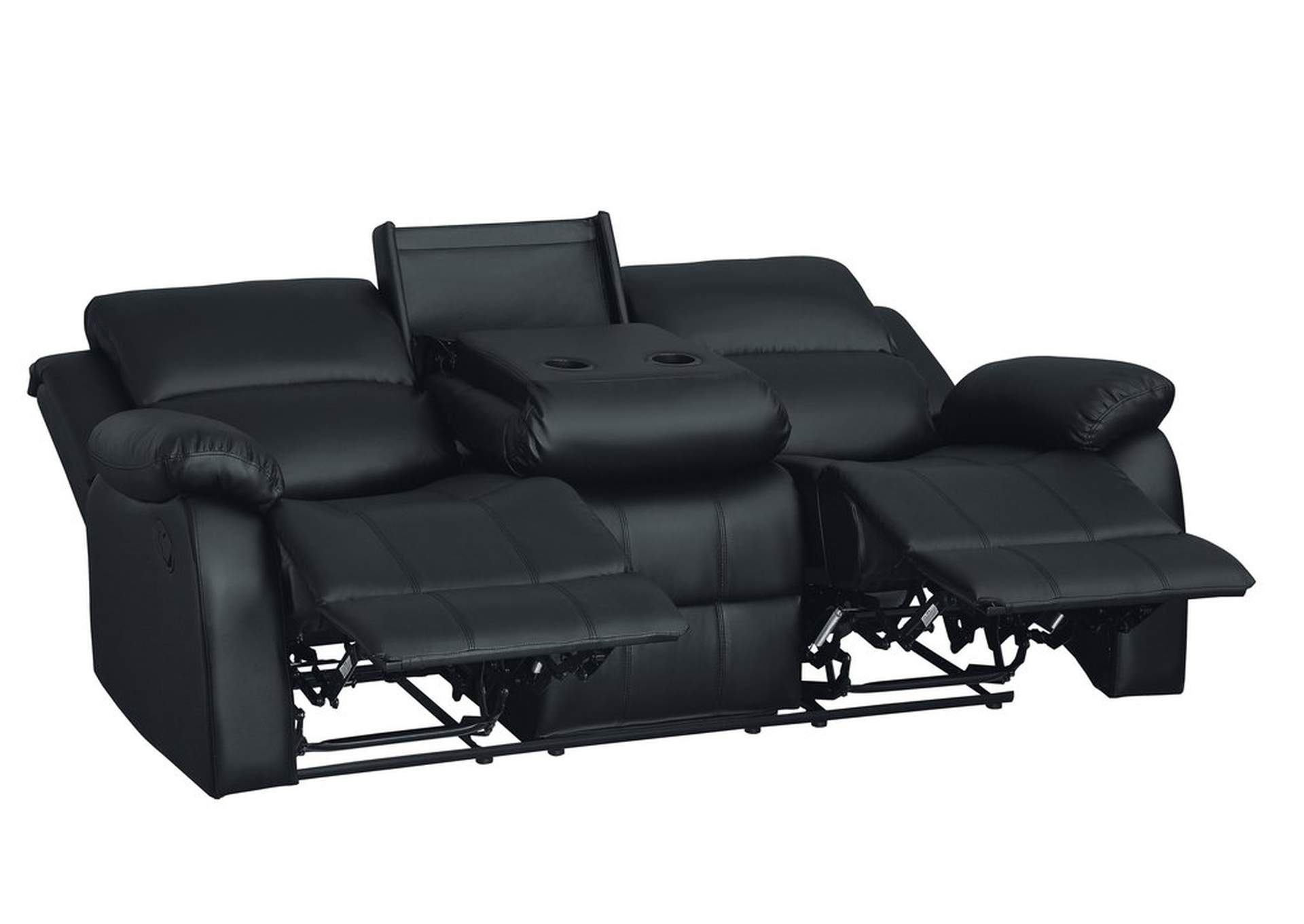 D. Rclnr Sofa W/ Drop Down Cup Holders,Homelegance