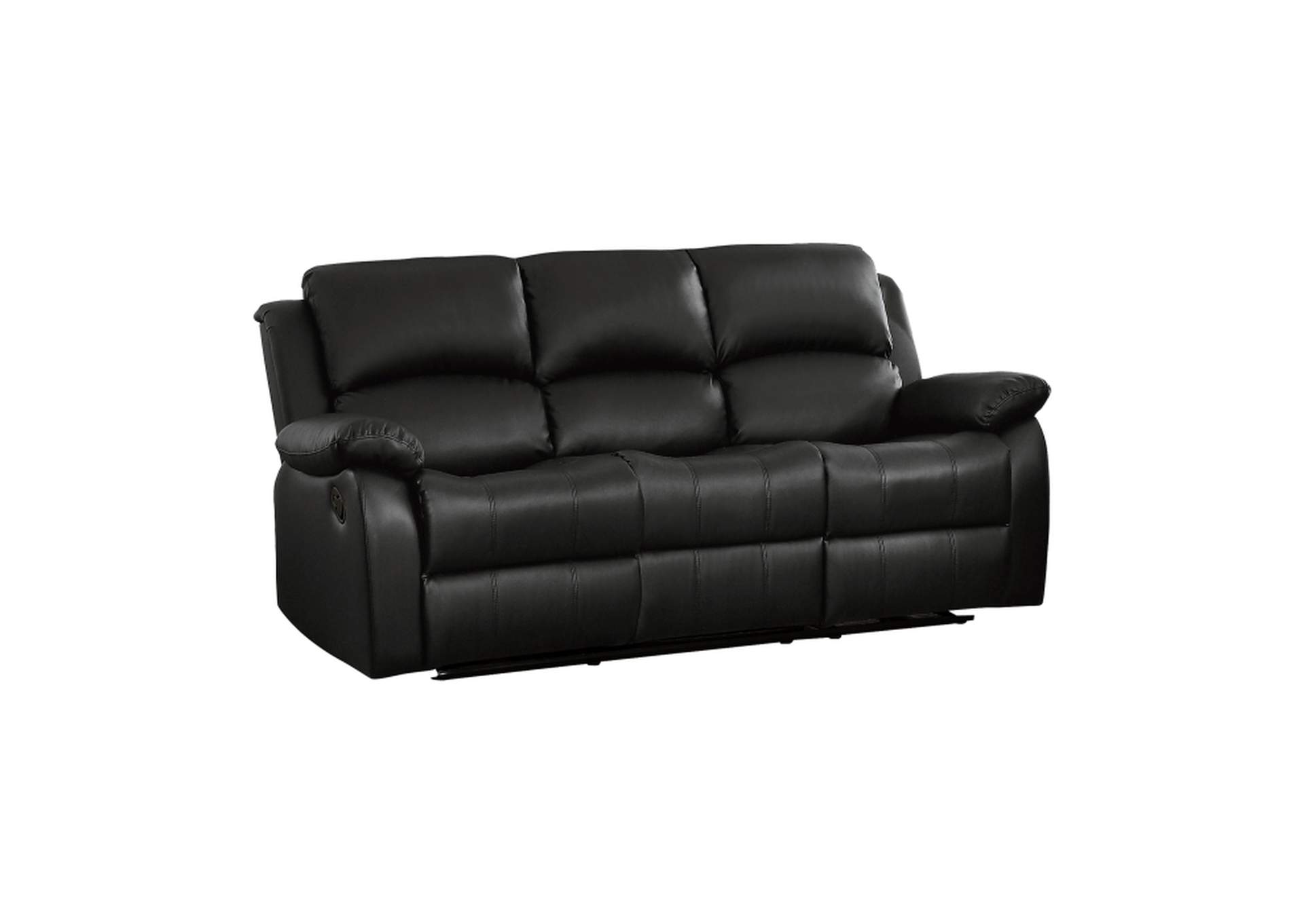 Clarkdale Double Reclining Sofa with Center Drop-Down Cup Holders,Homelegance