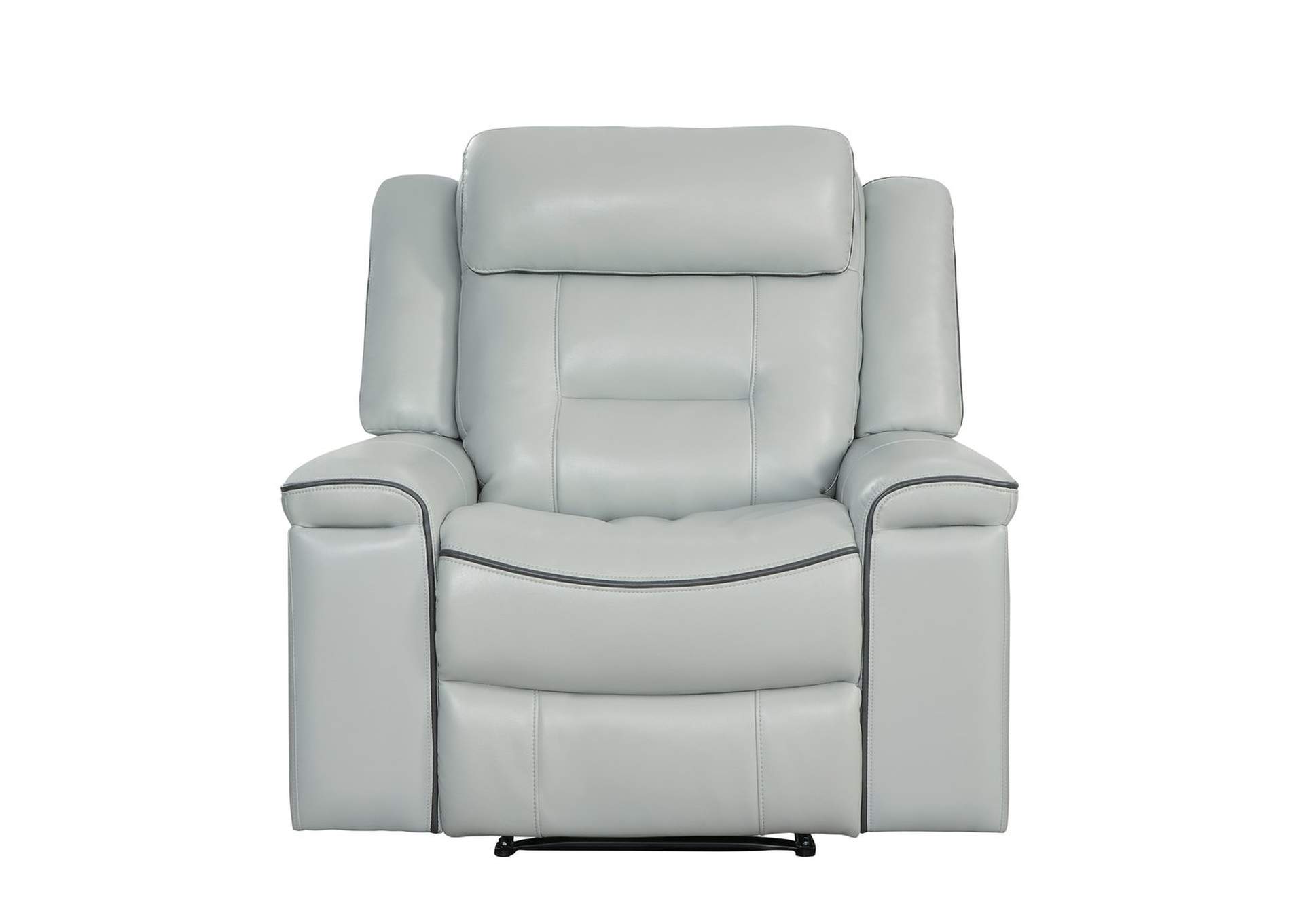 Gray Lay Flat Reclining Chair, Light,Homelegance