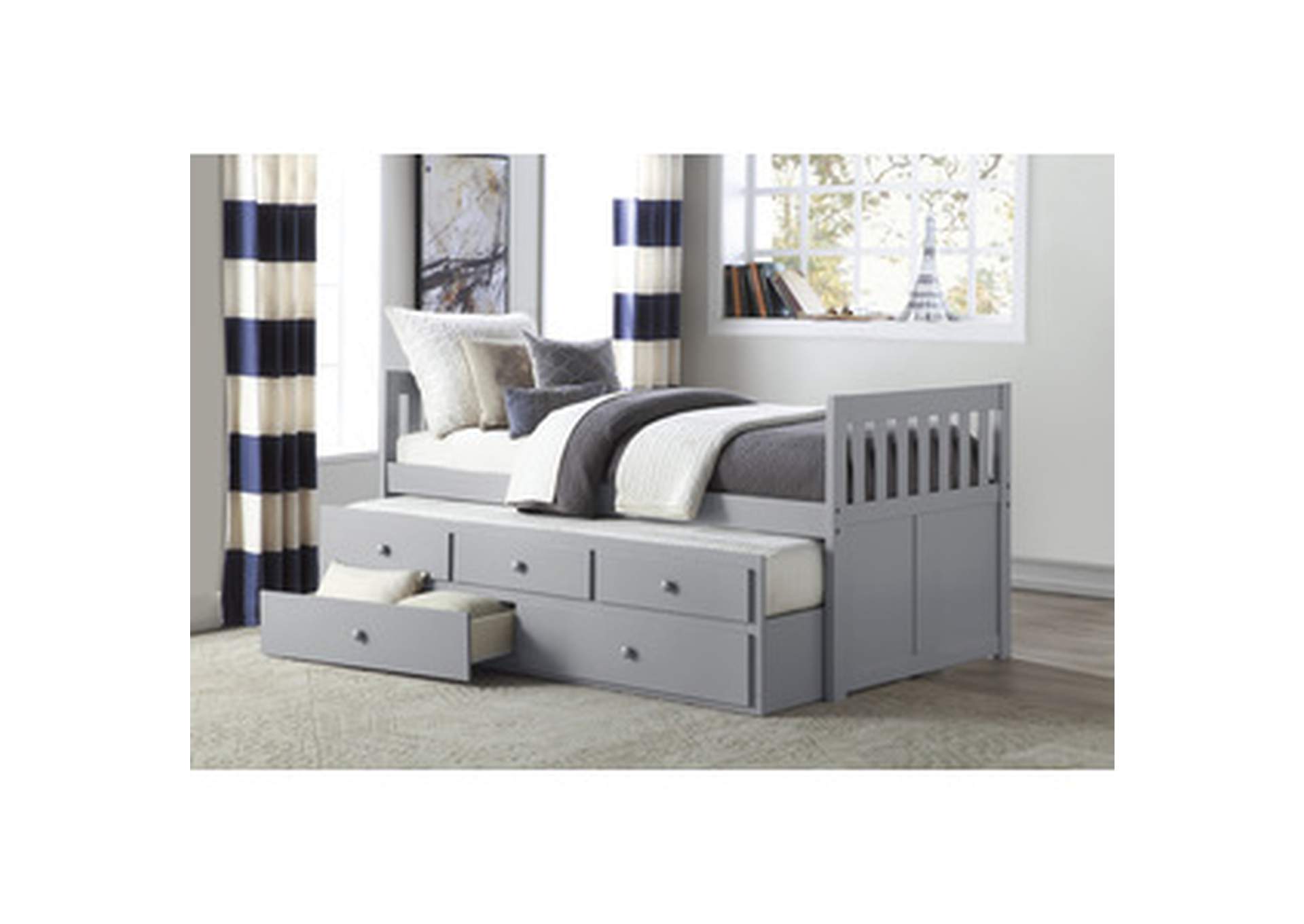 Orion Twin/Twin Trundle Bed,Homelegance