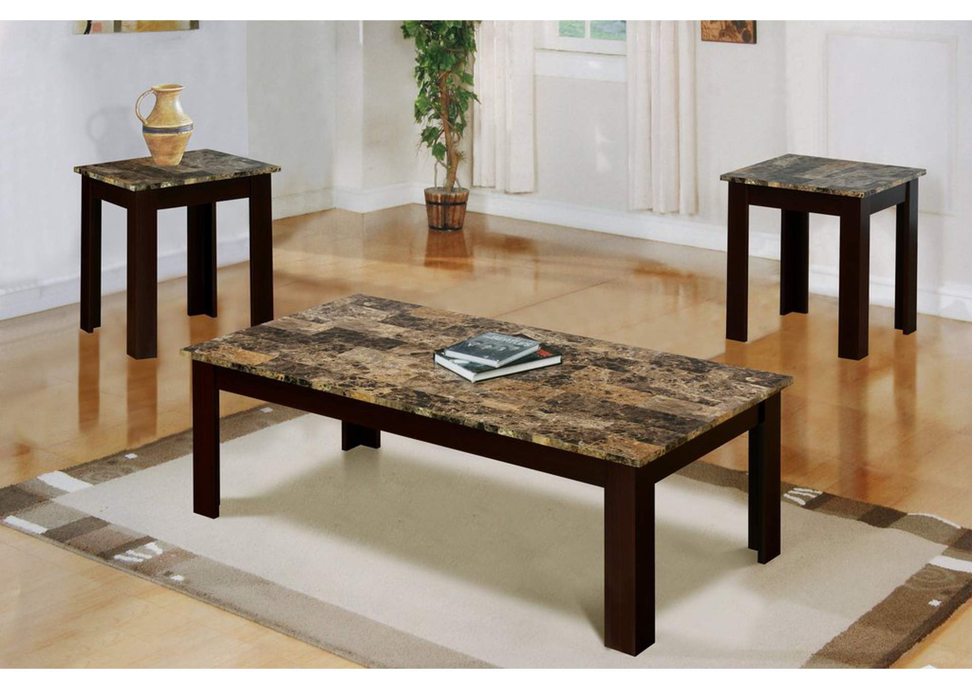 3 Pack Coffee Table Set,Homelegance