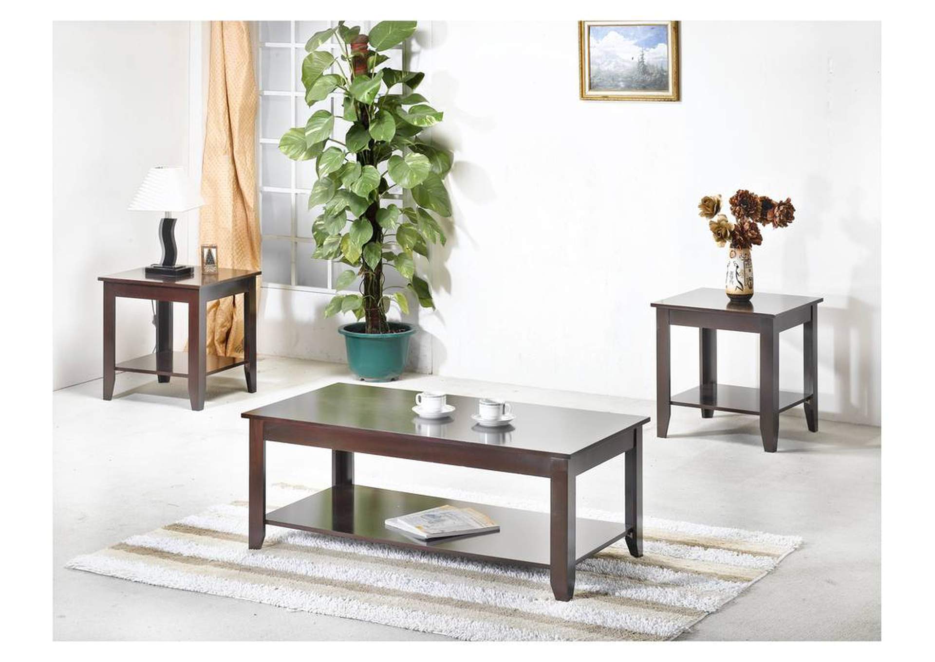 3 Pack Coffee Table Set,Homelegance
