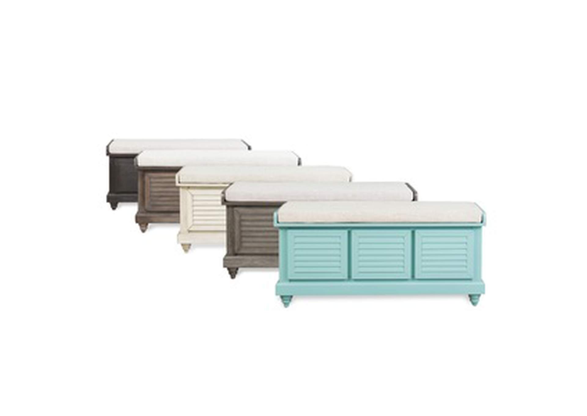 Wht Wood+Beige Cushion Strage Bench W/Lift Top,3A,Homelegance