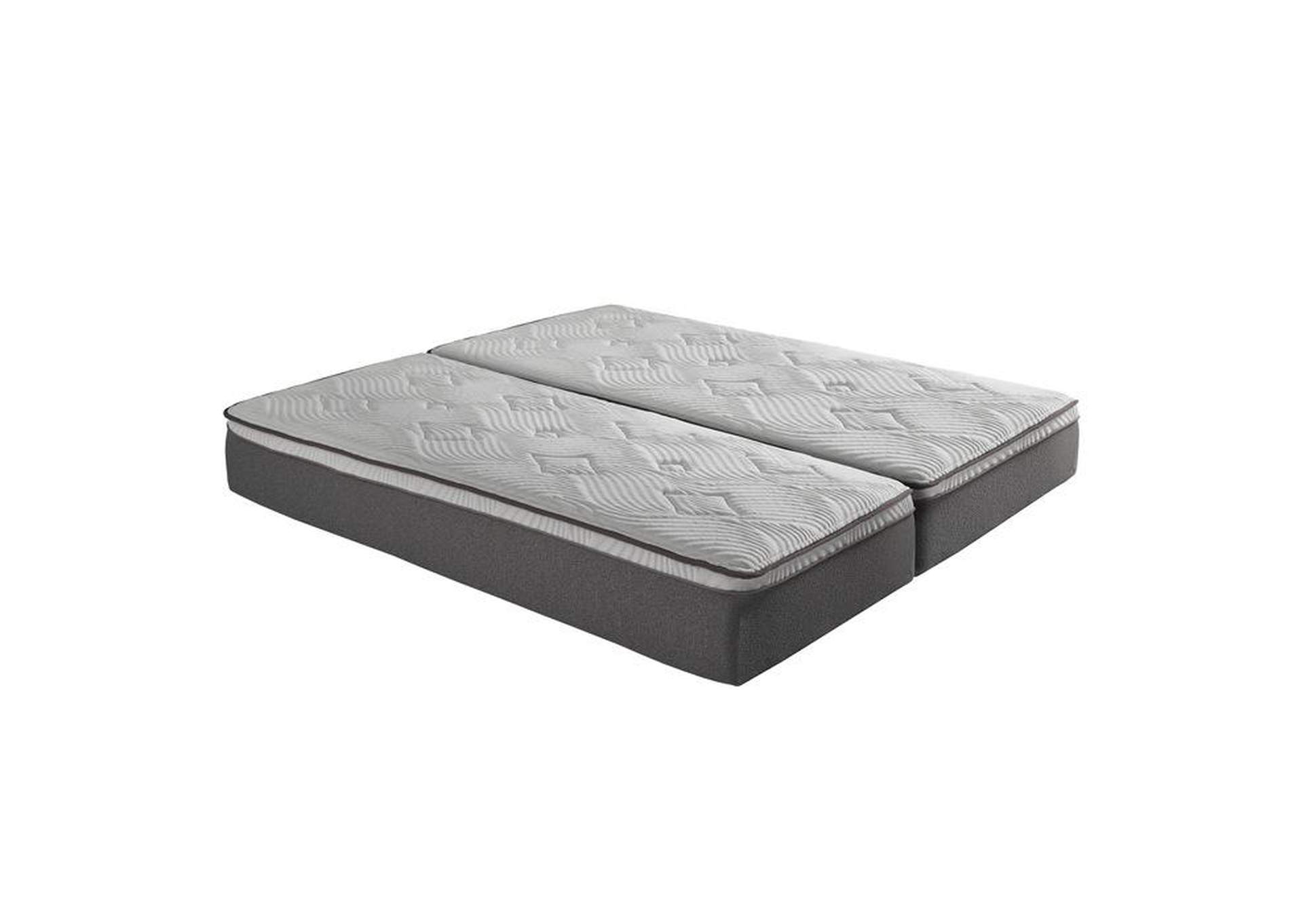 Altair 12" Split California King Gel-Infused Memory Foam Mattress (2 Piece Set),Homelegance