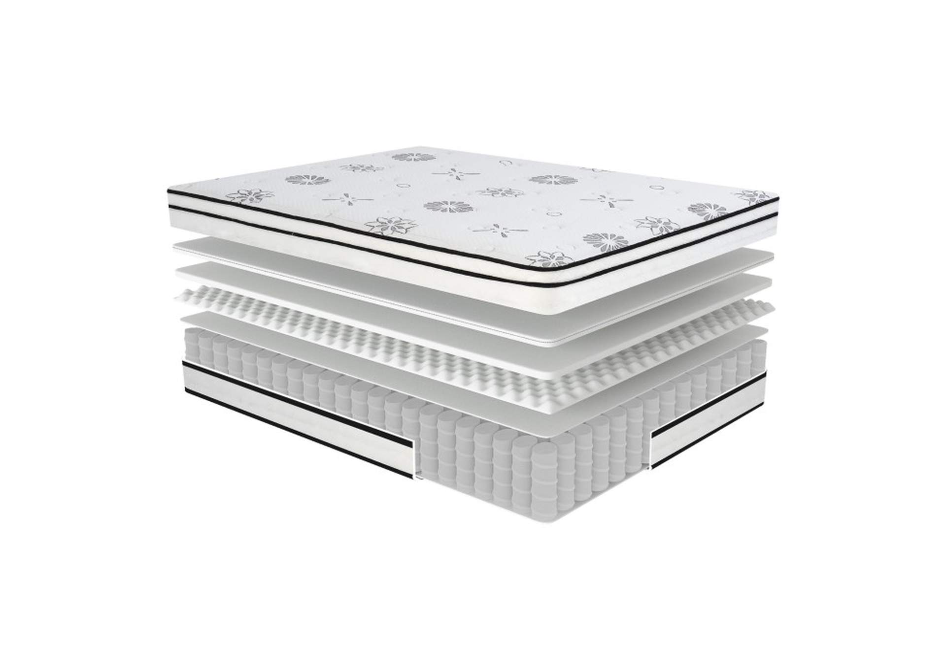 Vela 12" Queen Hybrid Mattress,Homelegance