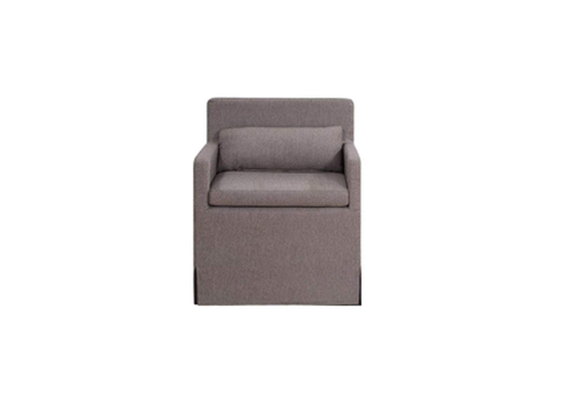 Brown Fabric Upholstery Chair W/ Brown Fabric, 3A,Homelegance