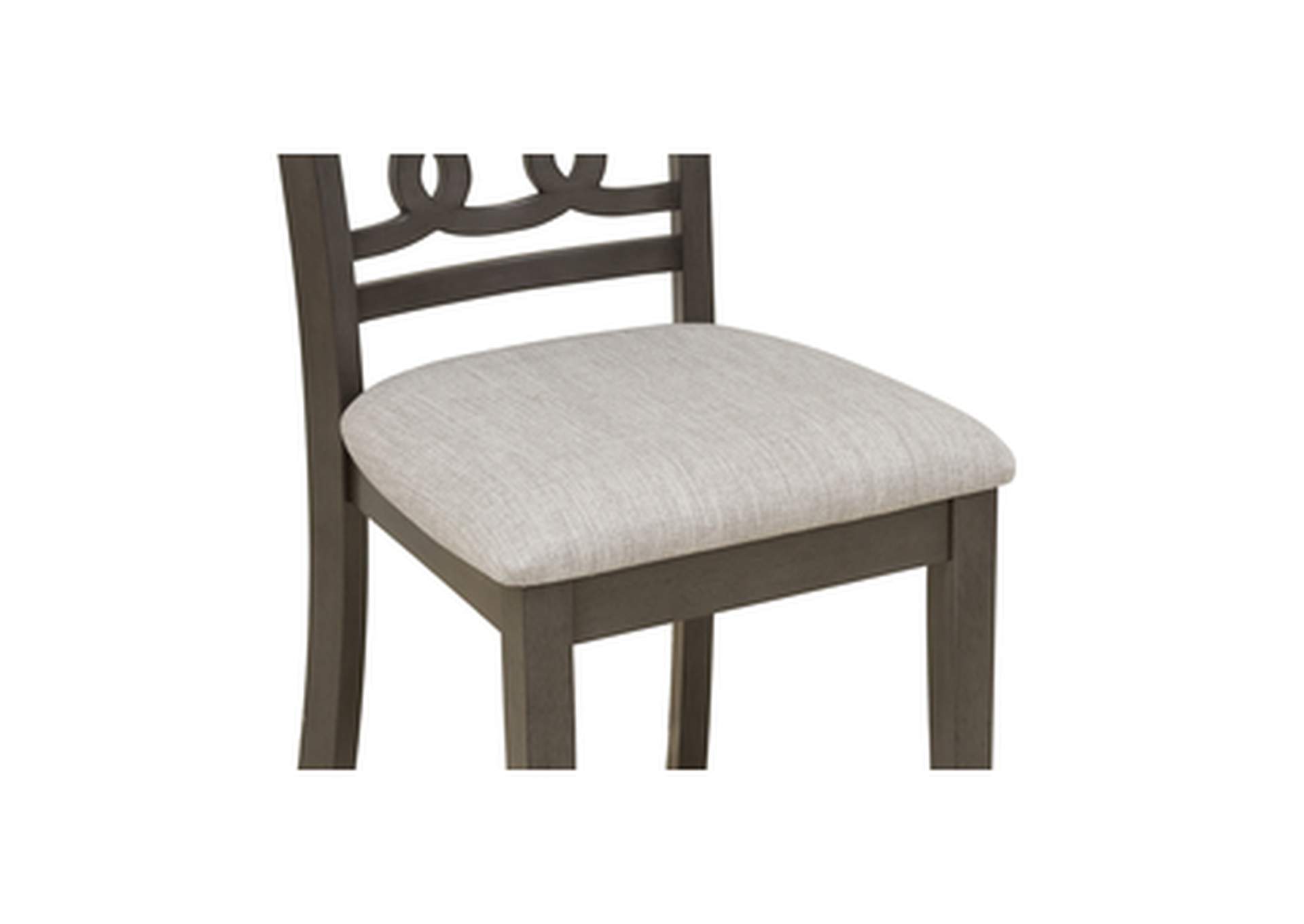 Gray Mindy 5 Piece Pack Dining Set, Gray Mindy Wood,Homelegance