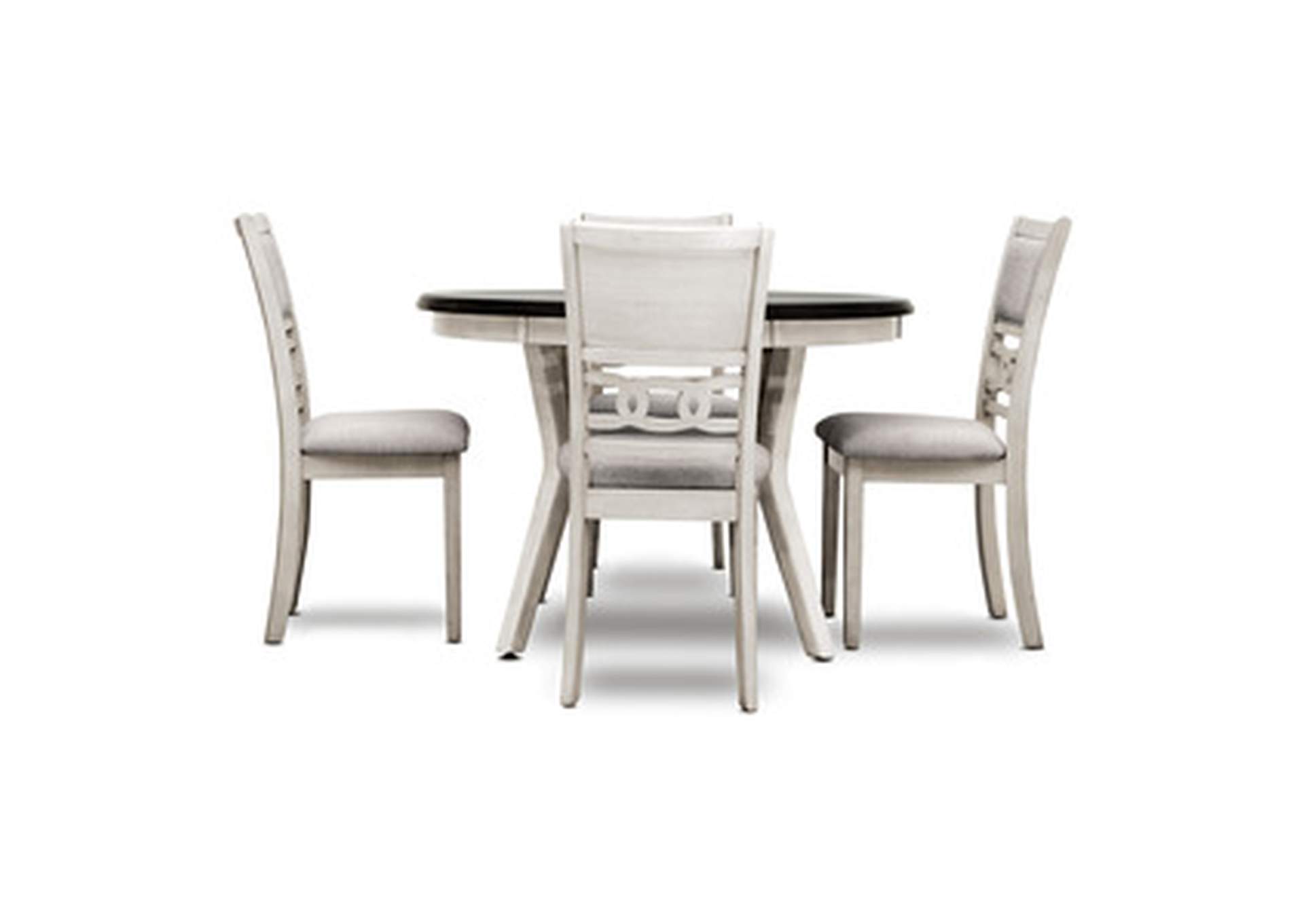 Cherry Mindy 5 Piece Pack Dining Set, Wht/Cherry Mindy Wood,Homelegance