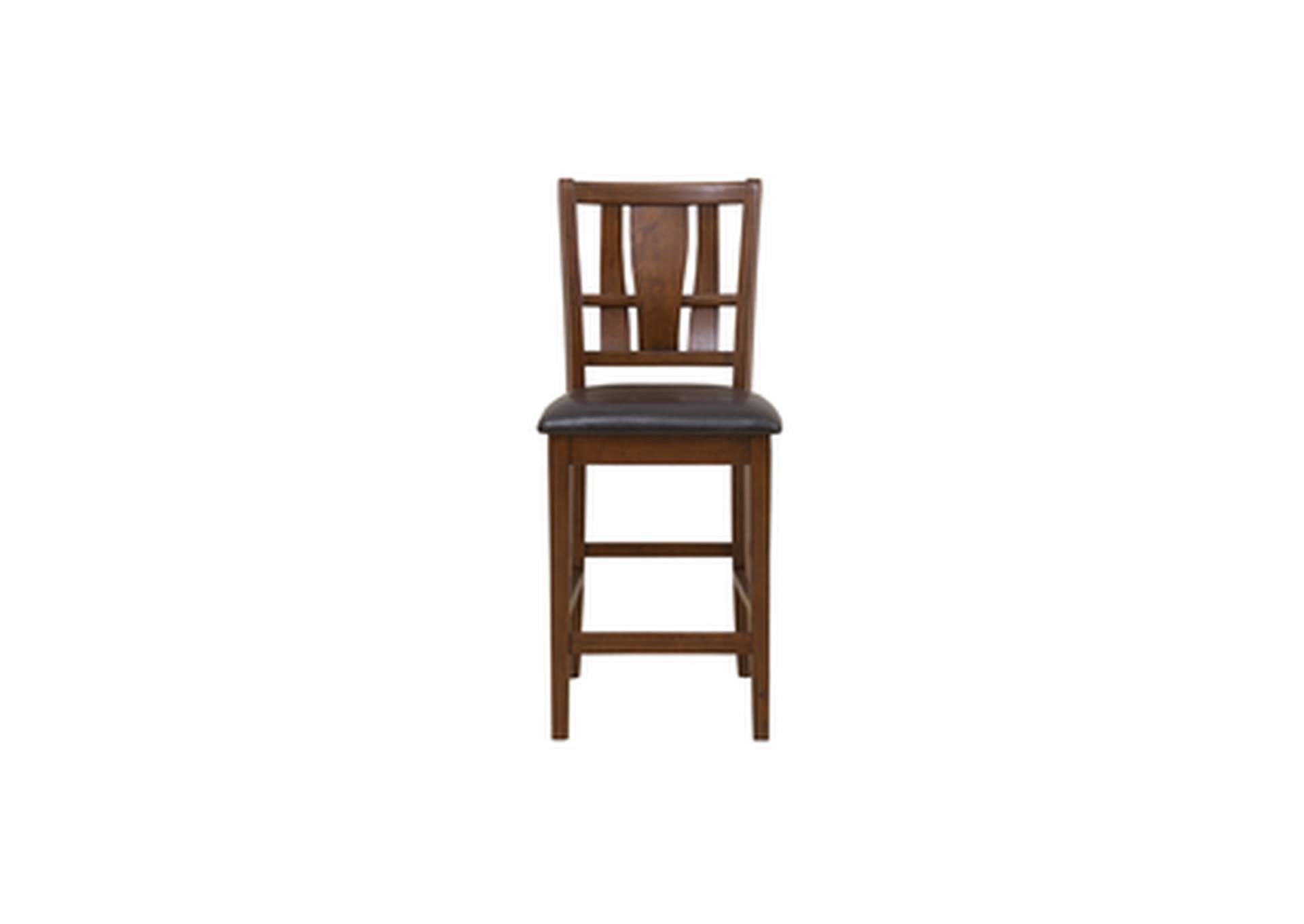 Brown Mindy 5 Piece Counter Height Dining Set, Brw Mindy,Homelegance