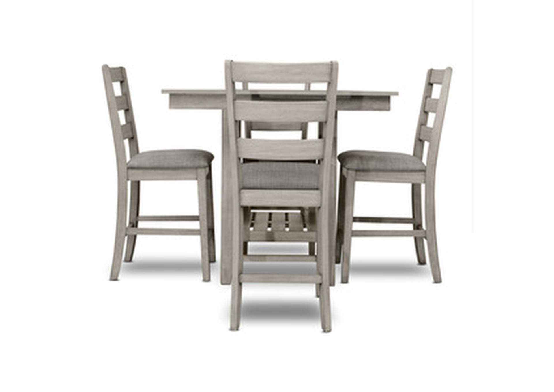 melamine 5 Piece Counter Height Dining Set, Melamine,Homelegance