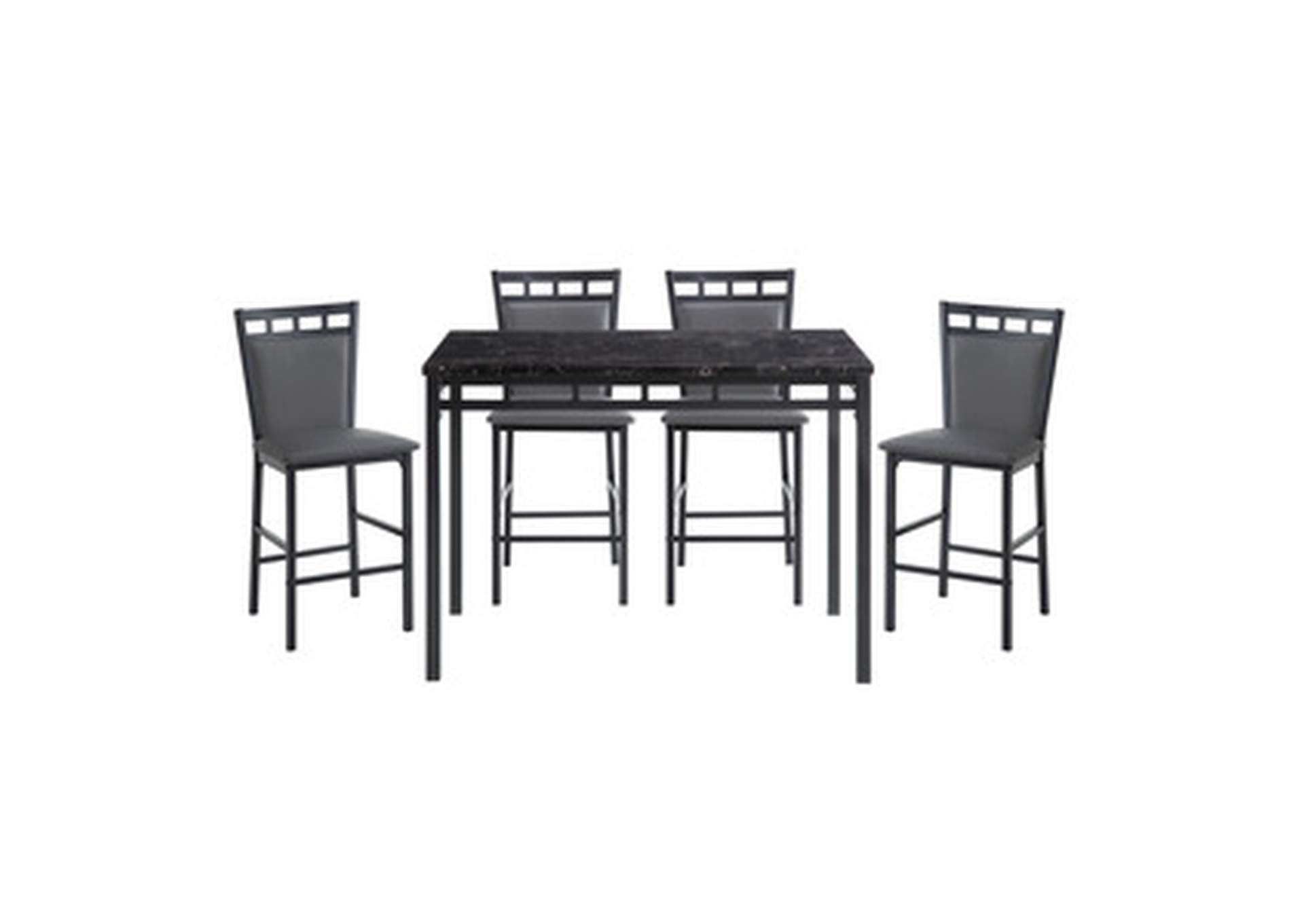 5 Piece Counter Height Dining Set Set,Homelegance