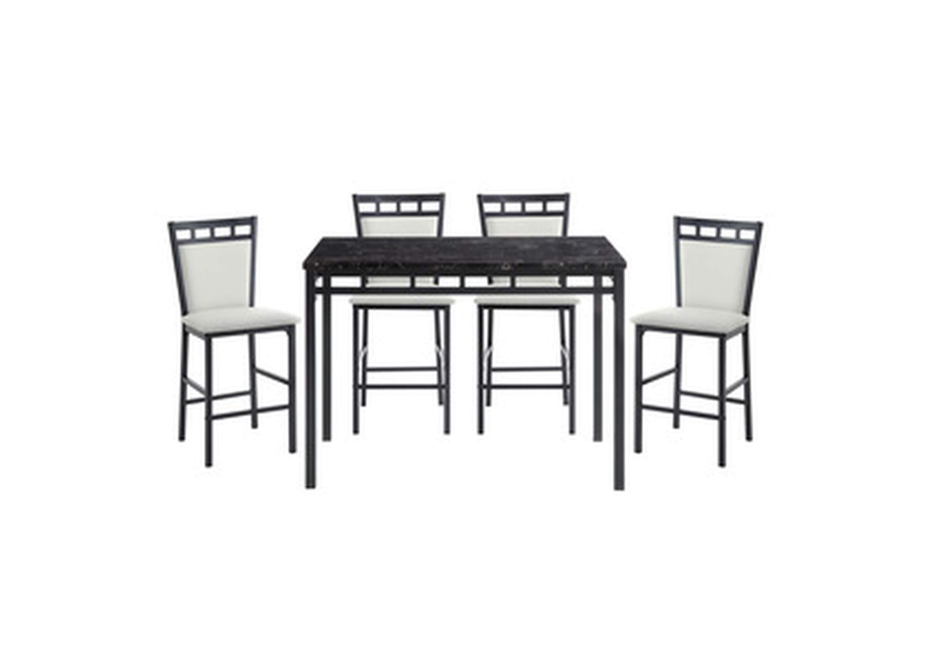 5 Piece Counter Height Dining Set Set,Homelegance