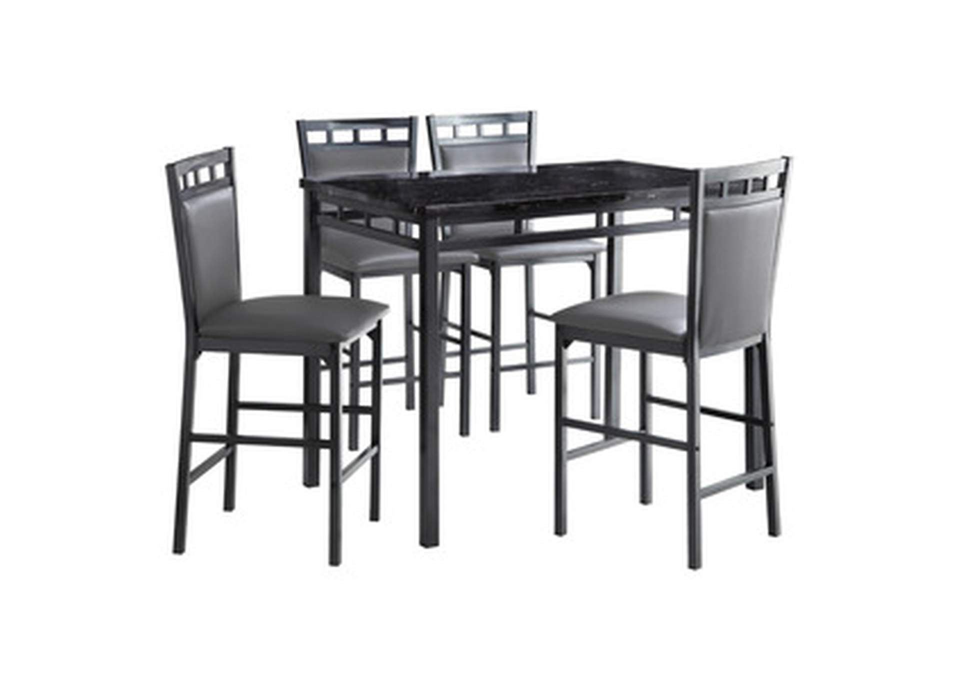 5 Piece Counter Height Dining Set Set,Homelegance