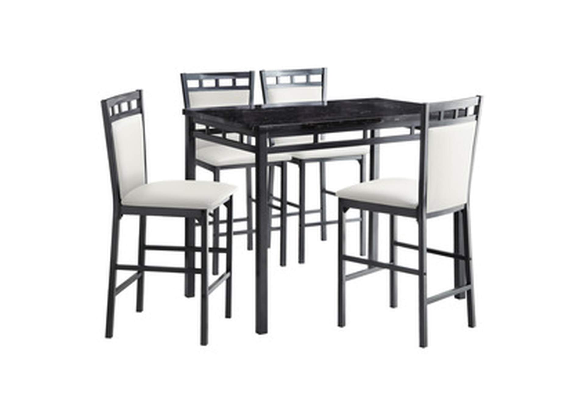 5 Piece Counter Height Dining Set Set,Homelegance