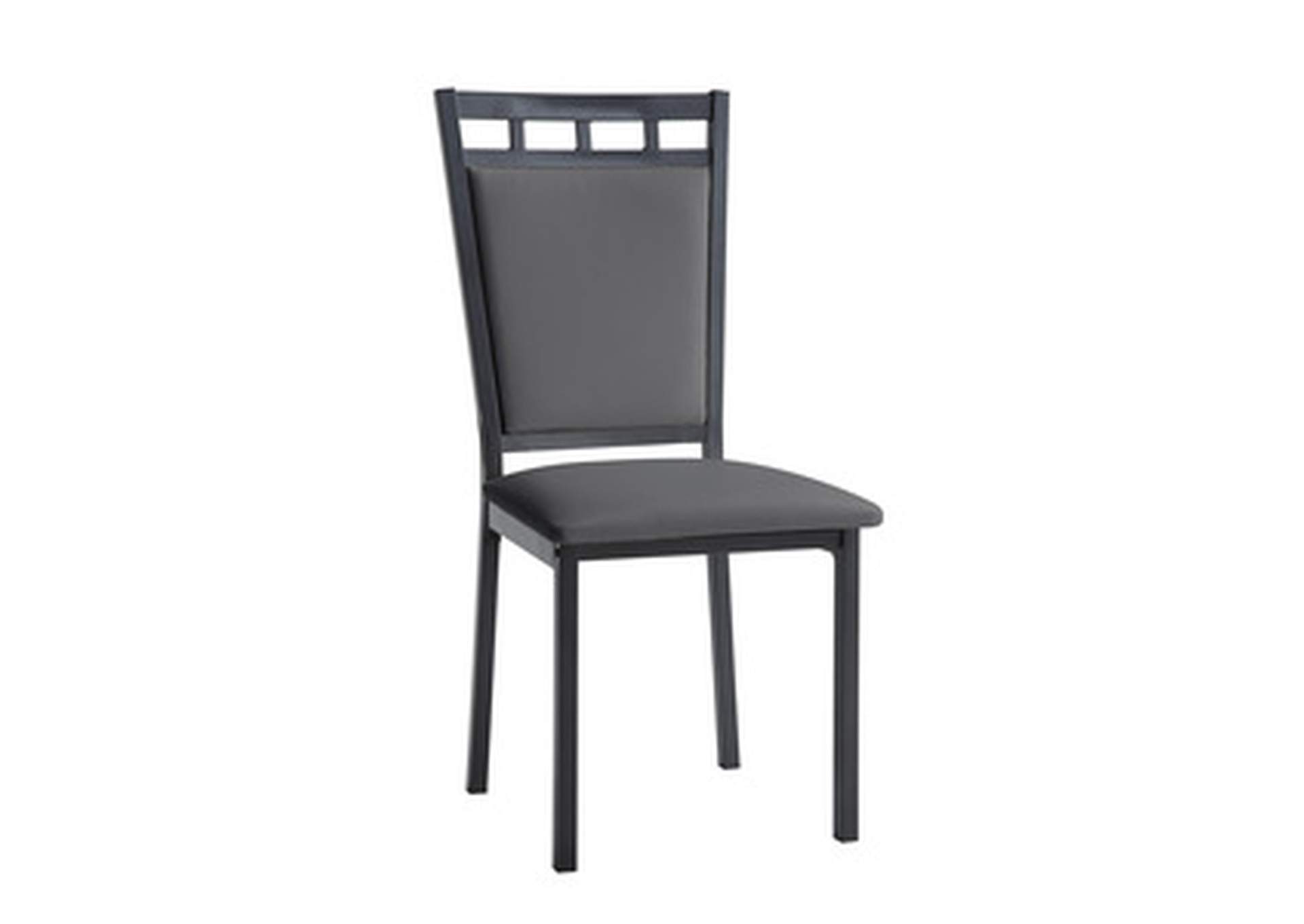 Gray Side Chair, Gray (4 In 1 Box),Homelegance