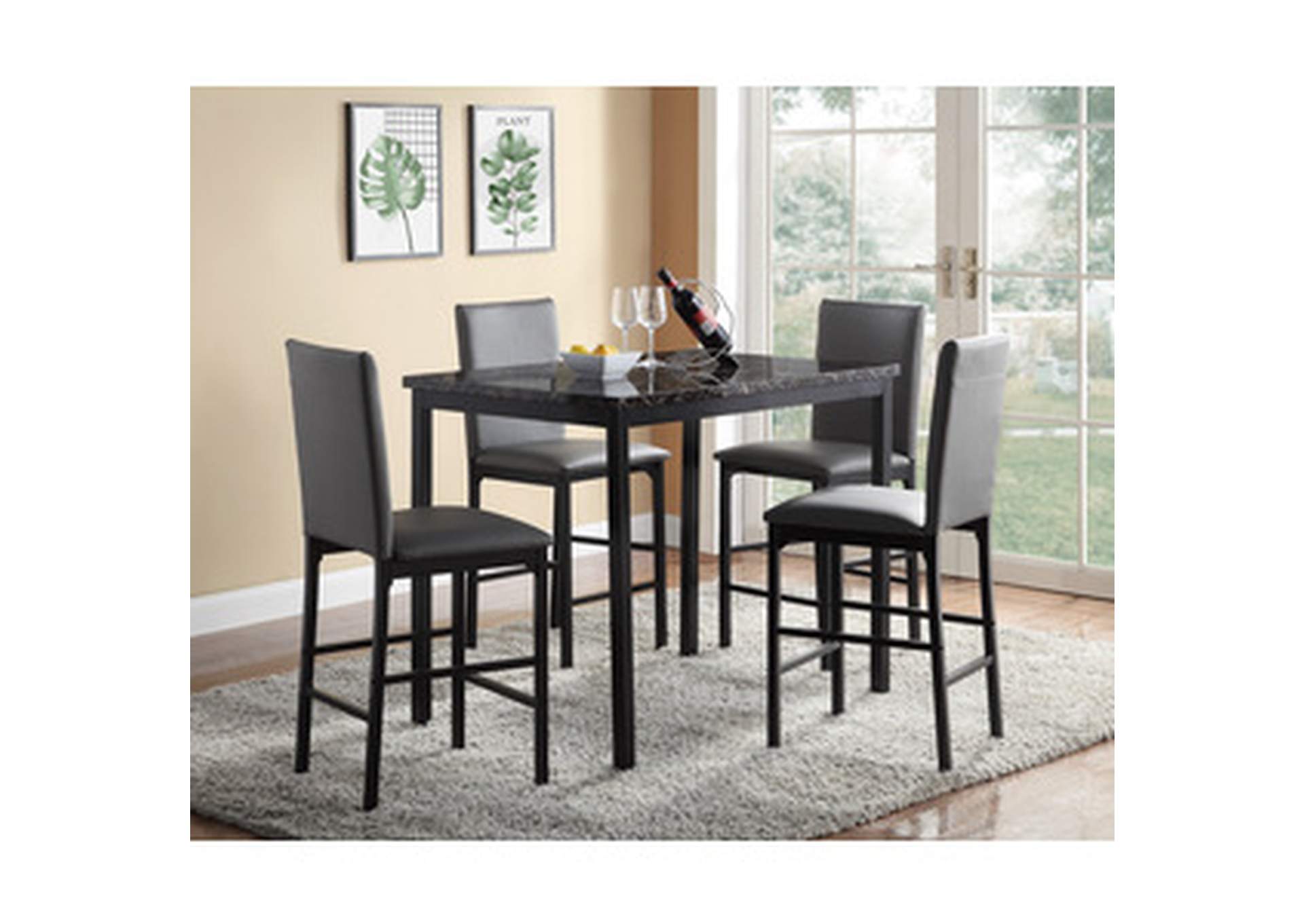 Gray (4/Ctn Counter Height Chair, Gray (4/Ctn),Homelegance