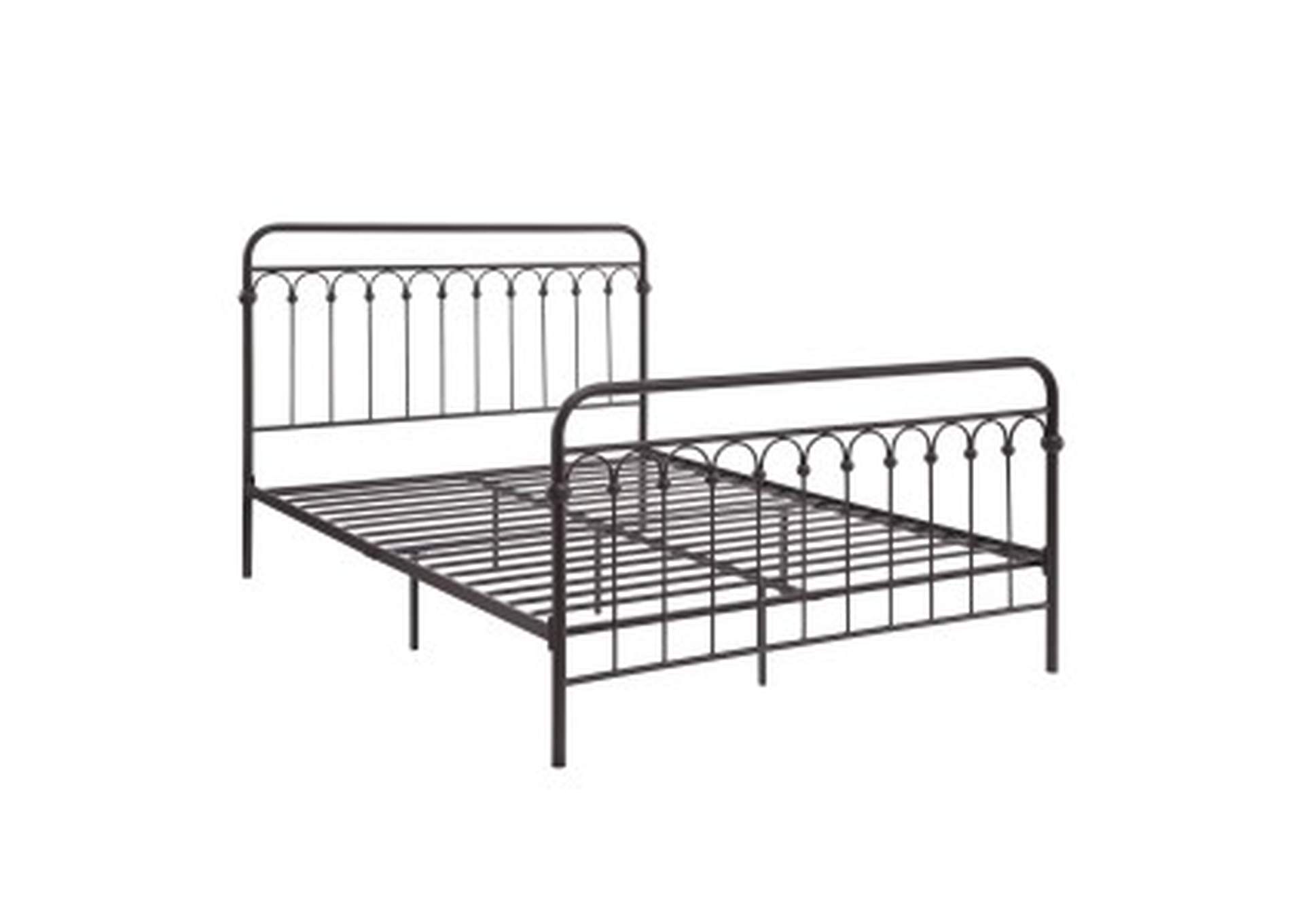 Metal Queen Bed, Bronze, 3A,Homelegance