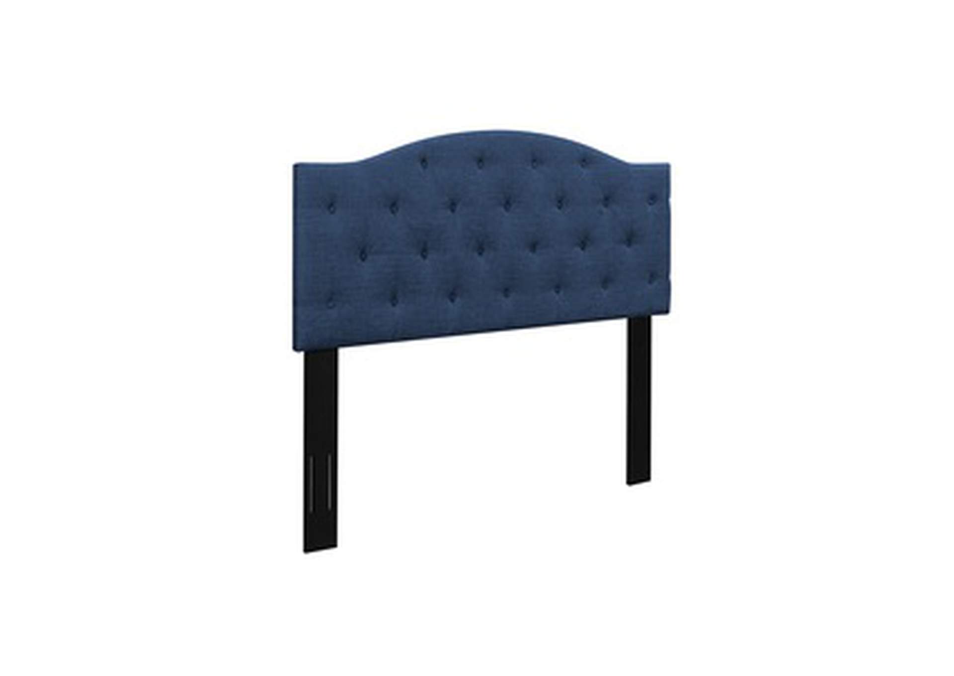Blue Fabric King Headboard Only W/Blue Fabric,3A,Homelegance