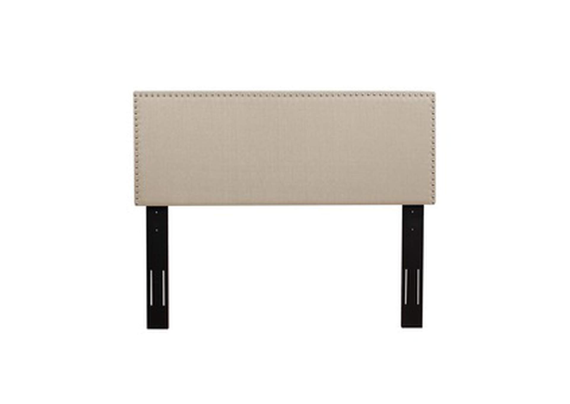 Beige Fabci Queen Headboard Only W/Beige Fabric,3A,Homelegance