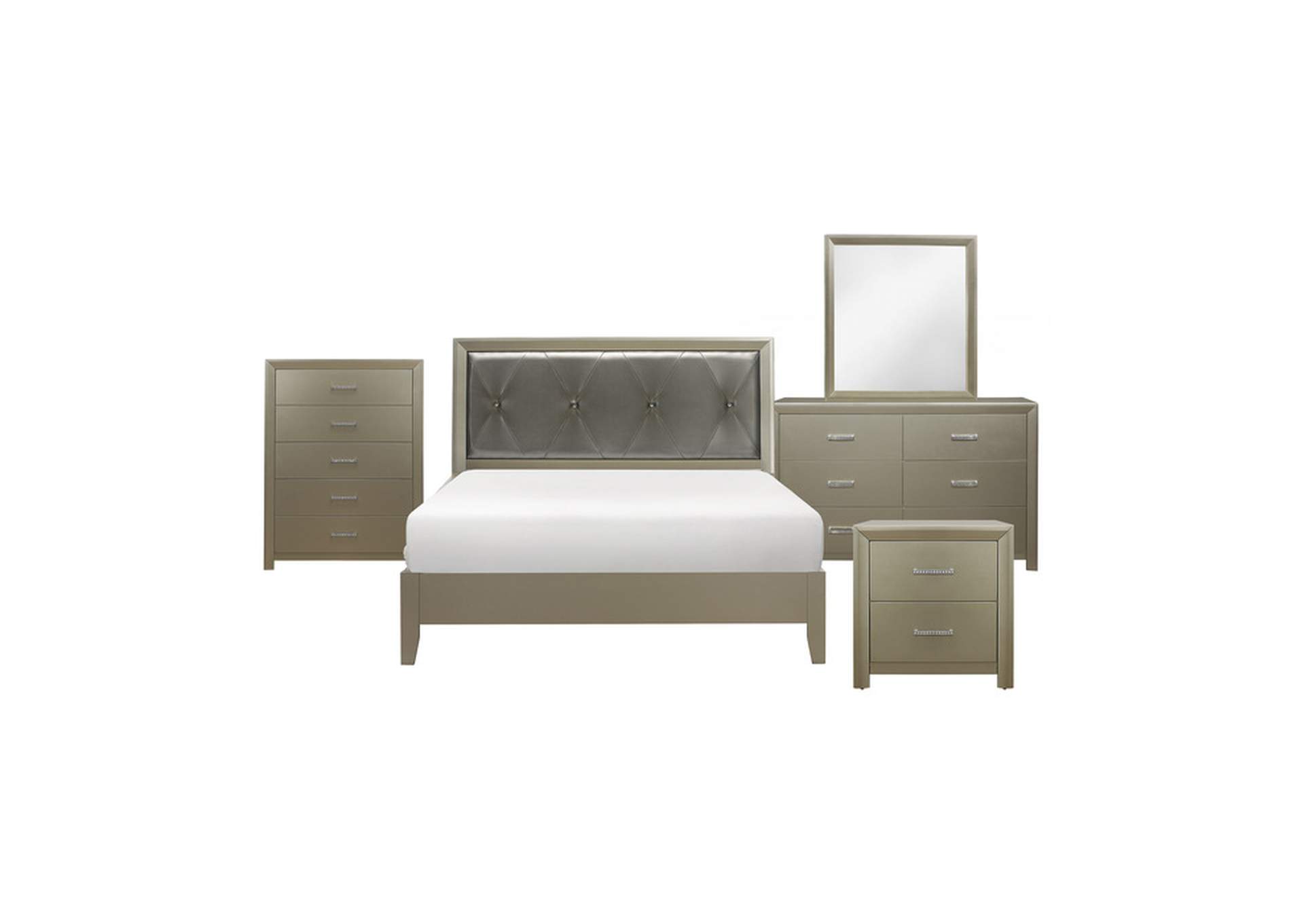 5 Piece Queen Bedroom Set,Homelegance