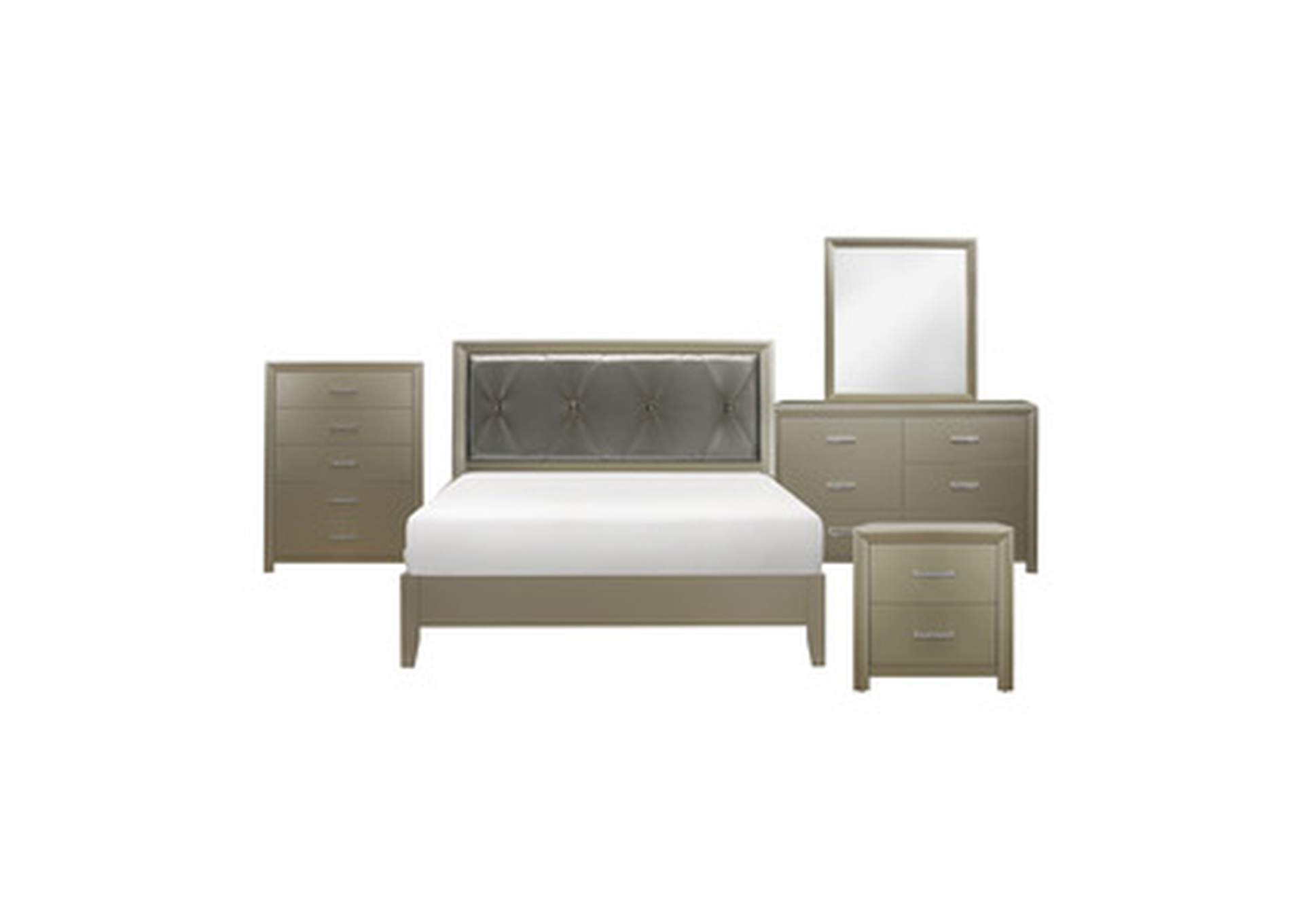 5 Piece Queen Bedroom Set,Homelegance