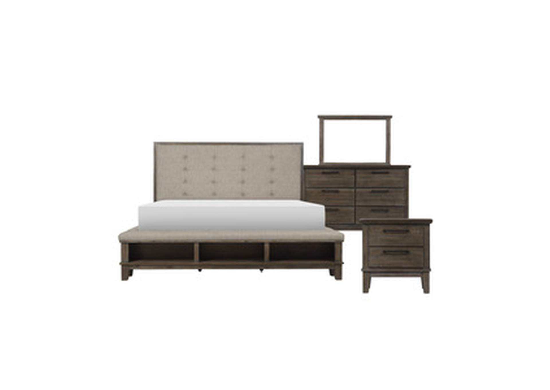 4 Piece Queen Bedroom Set,Homelegance