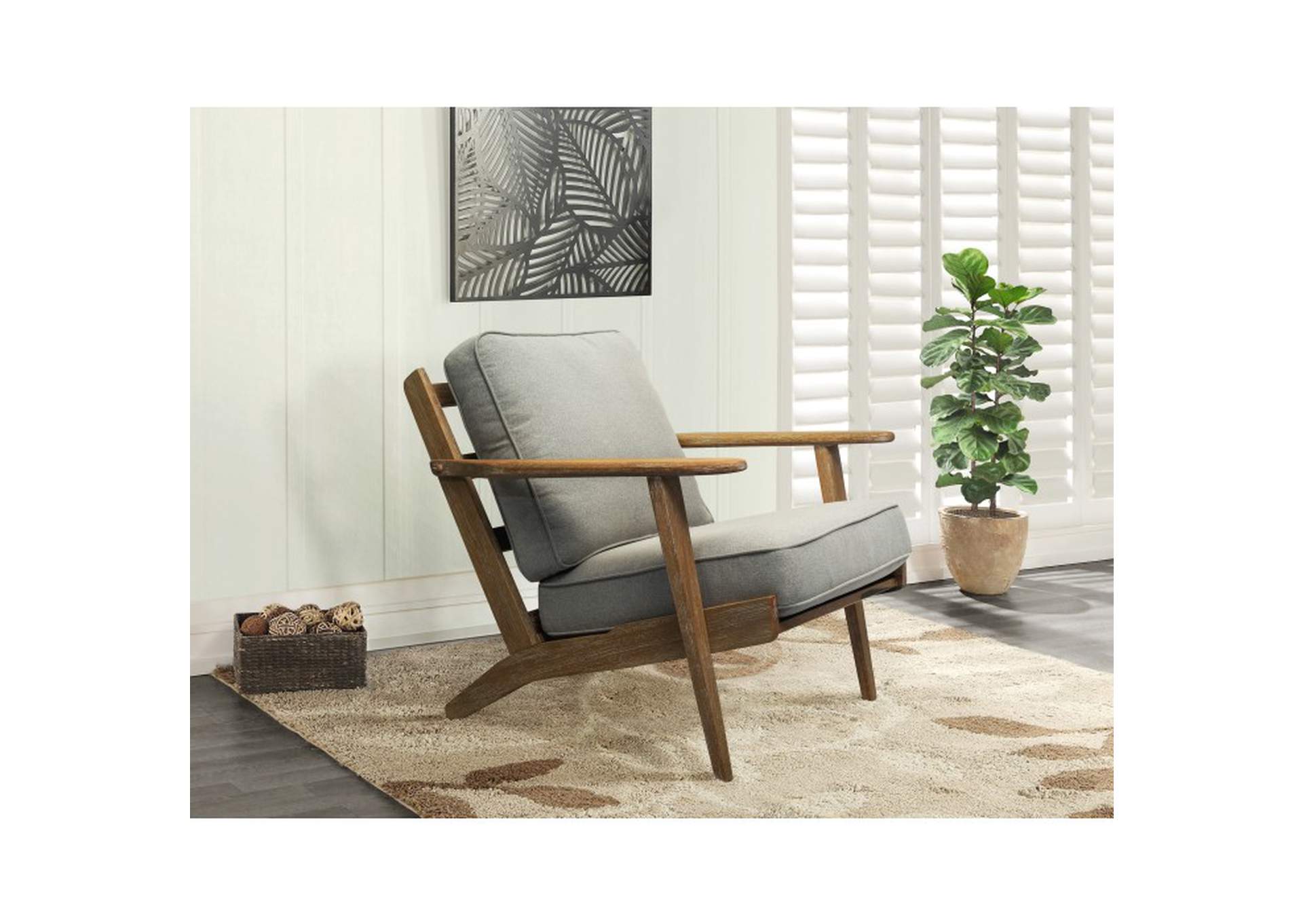gray Accent Chair, Gray, 3A,Homelegance