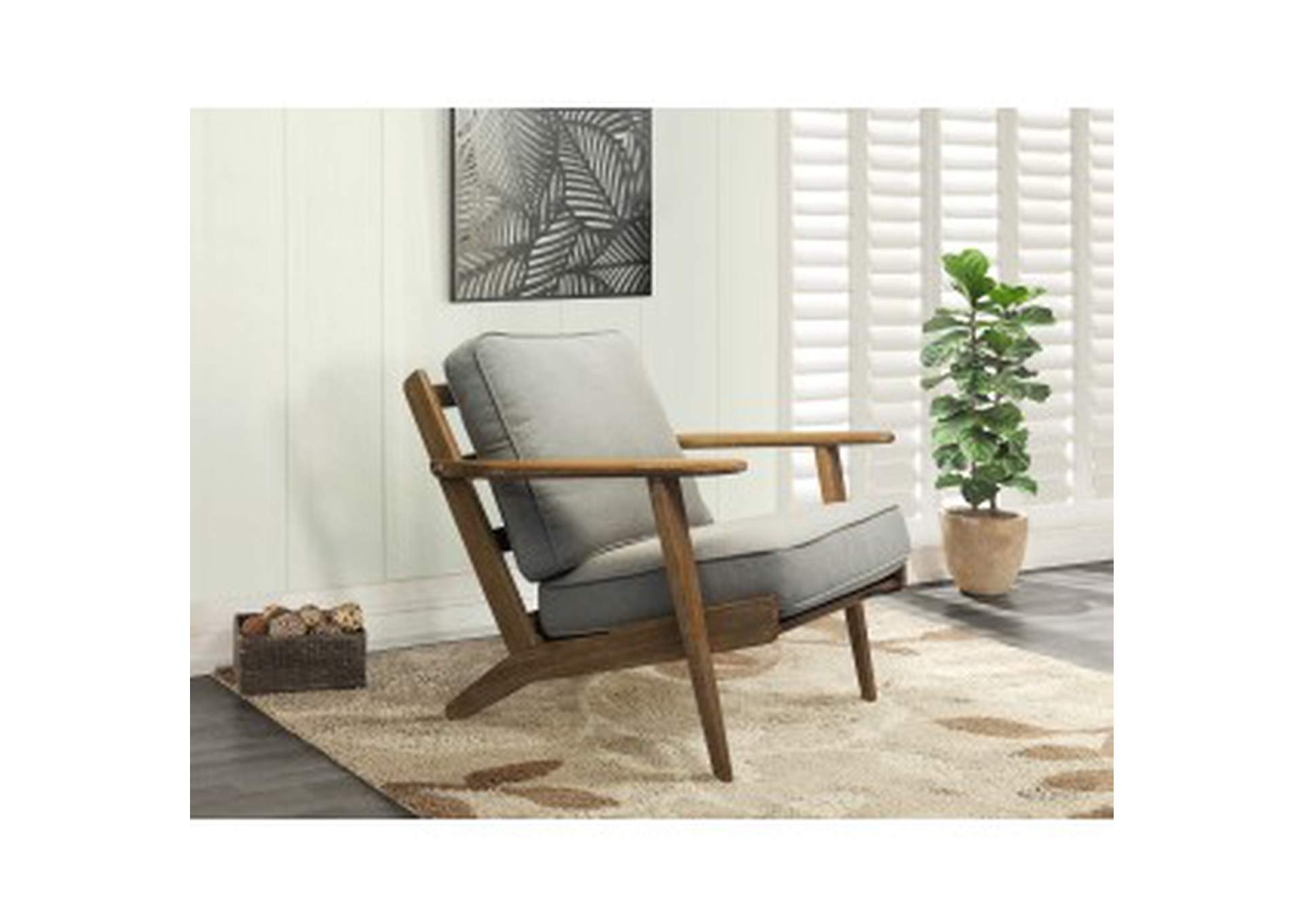 gray Accent Chair, Gray, 3A,Homelegance
