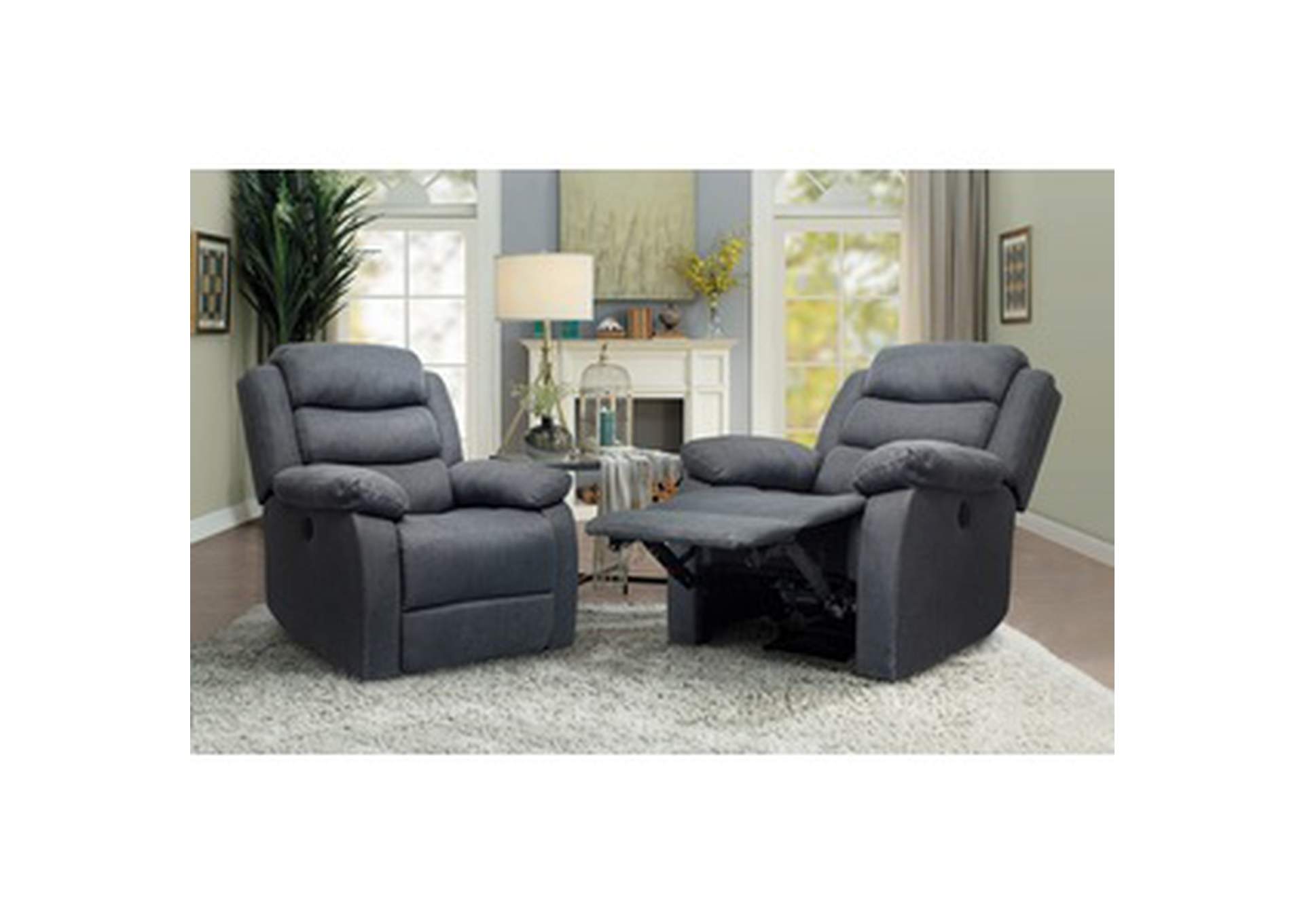 Power Reclining Chair W/Usb Charging Box,Homelegance