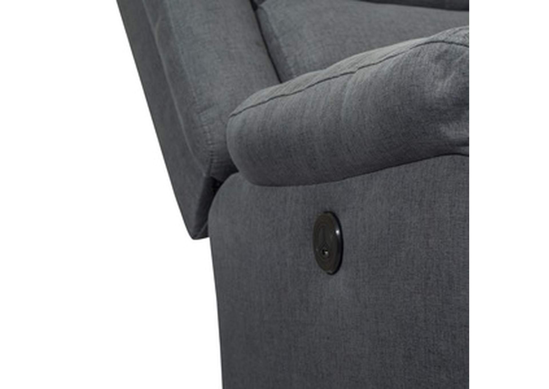 Power Reclining Chair W/Usb Charging Box,Homelegance