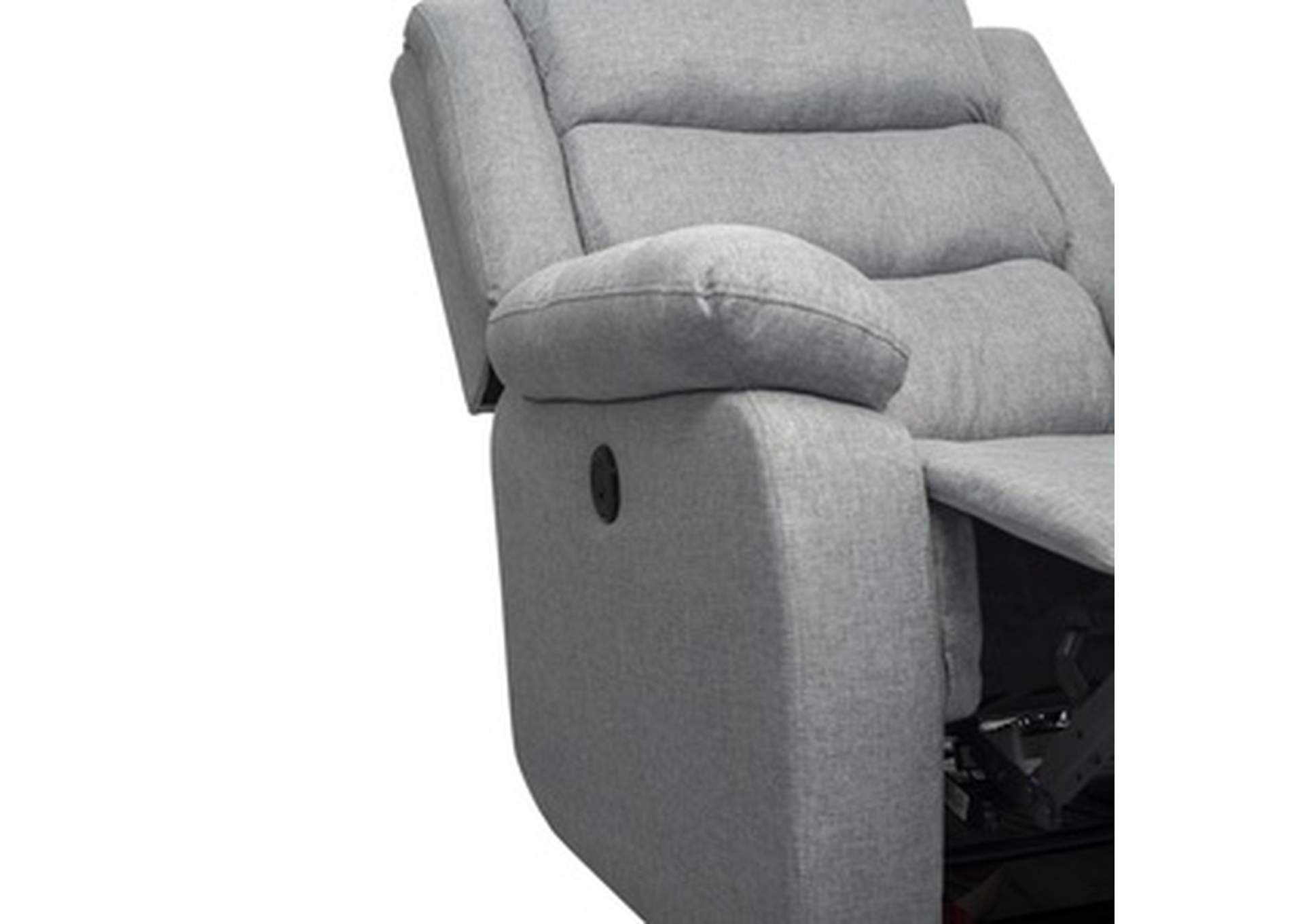 Power Reclining Chair W/Usb Charging Box,Homelegance