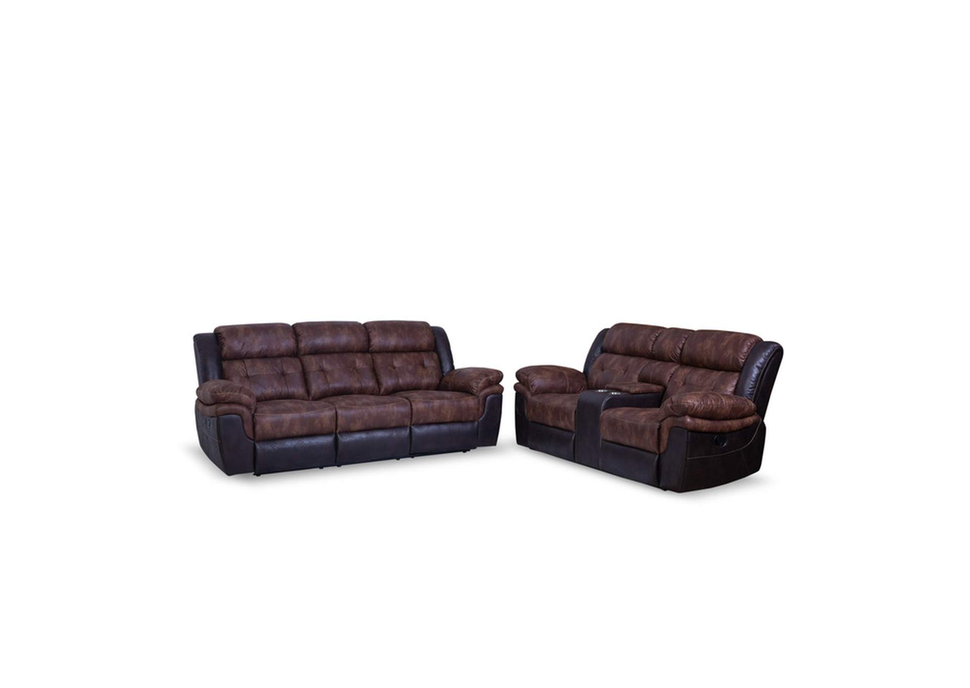 2 Piece Set: Sofa, Love,Homelegance