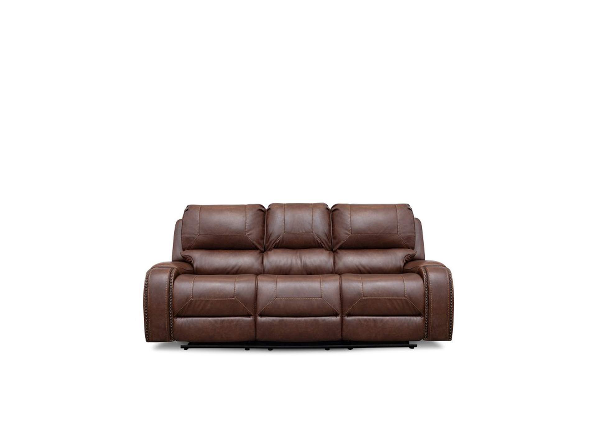 Double Reclining Sofa W/Drop-Down Cup Holders,Homelegance