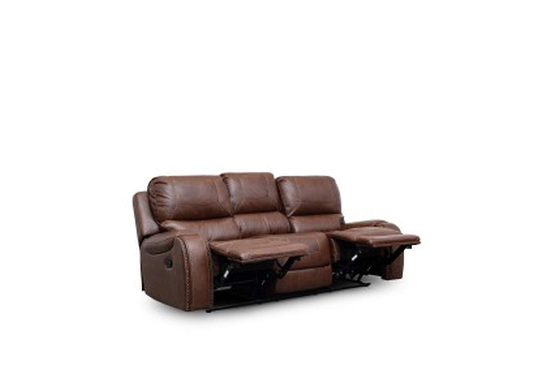 Double Reclining Sofa W/Drop-Down Cup Holders,Homelegance
