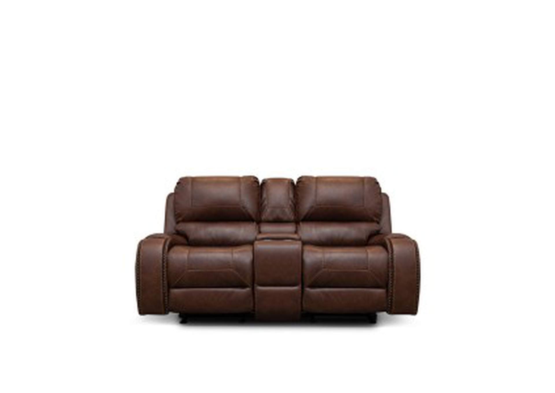 Double Glider Reclining Love Seat W/Center Console,Homelegance