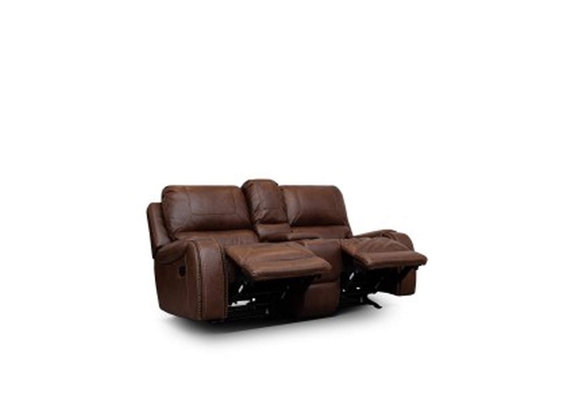 Double Glider Reclining Love Seat W/Center Console,Homelegance