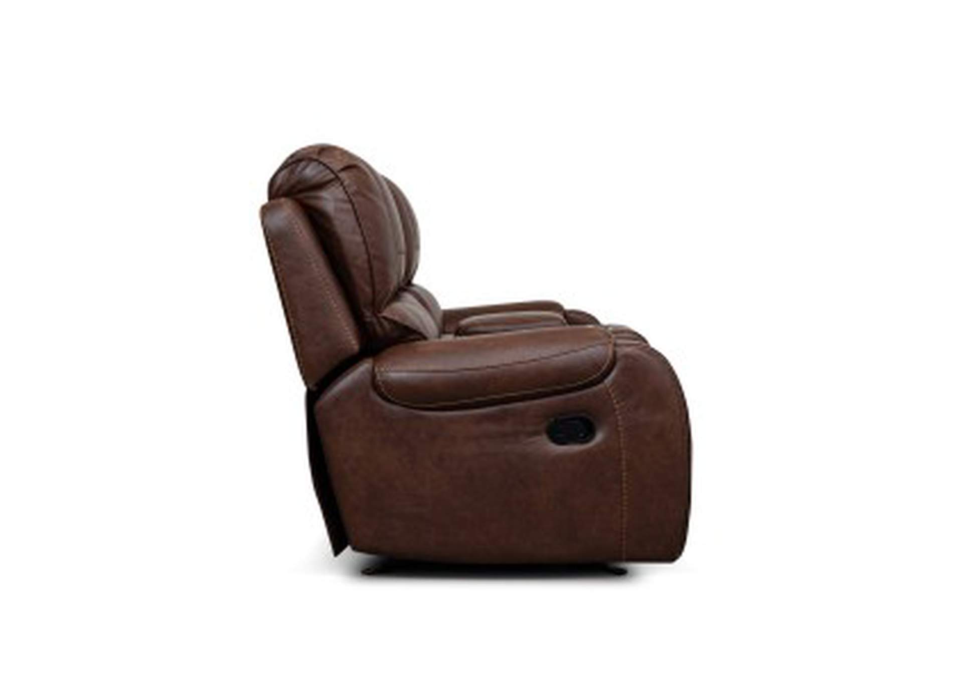Double Glider Reclining Love Seat W/Center Console,Homelegance