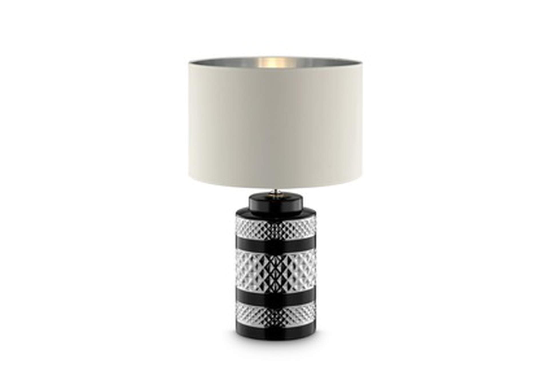 Black & Wht 26.50"H Table Lamp, Ceramic,Black & Wht,Homelegance