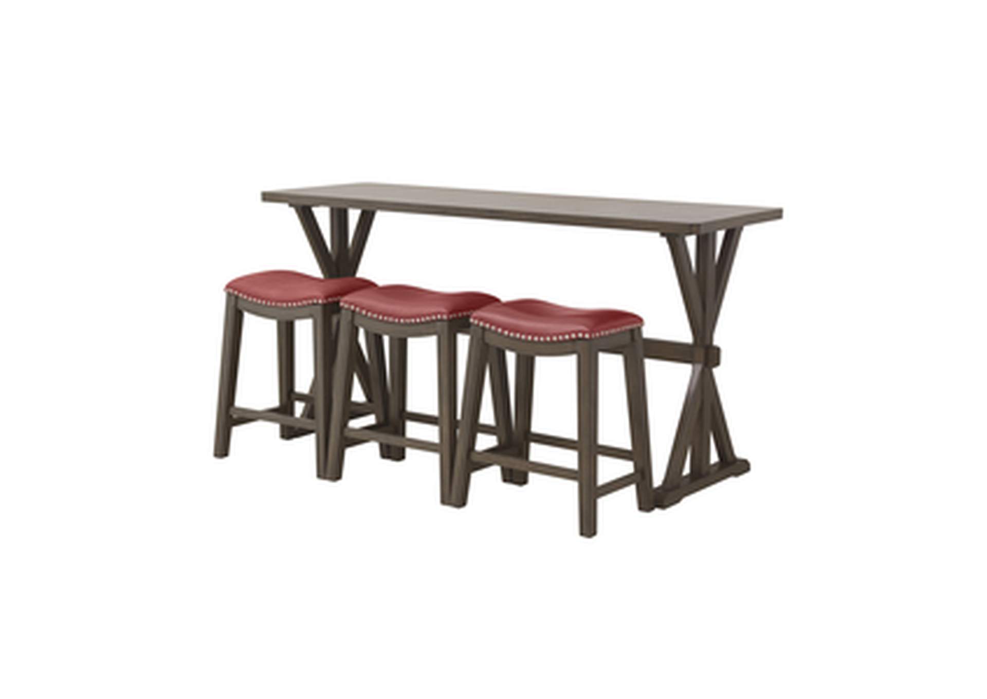 72"L Counter Height Table, 3A,Homelegance