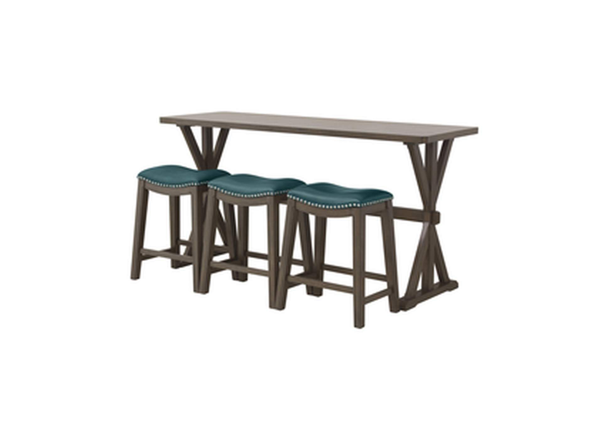 72"L Counter Height Table, 3A,Homelegance