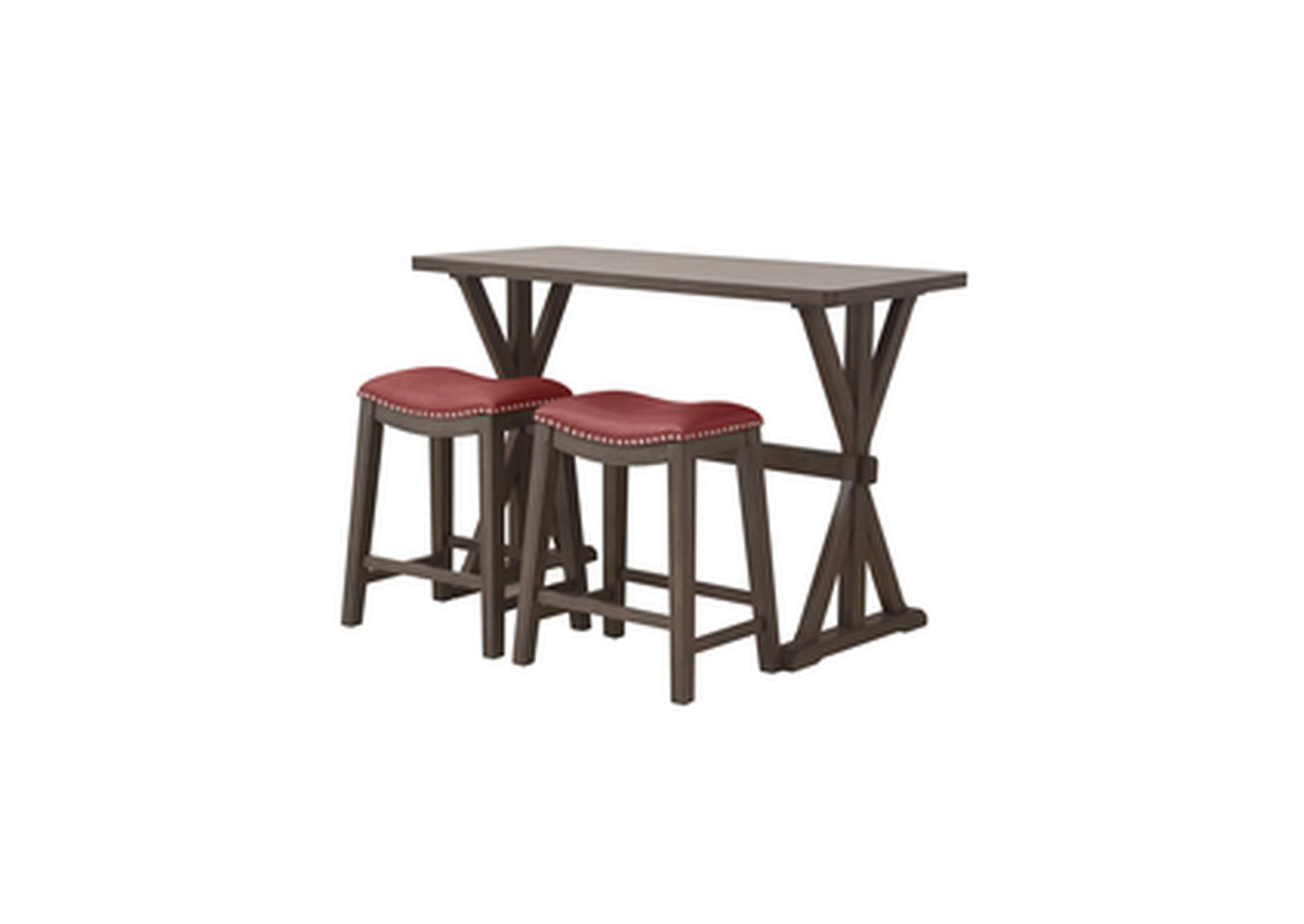 54"L Counter Height Table, 3A,Homelegance