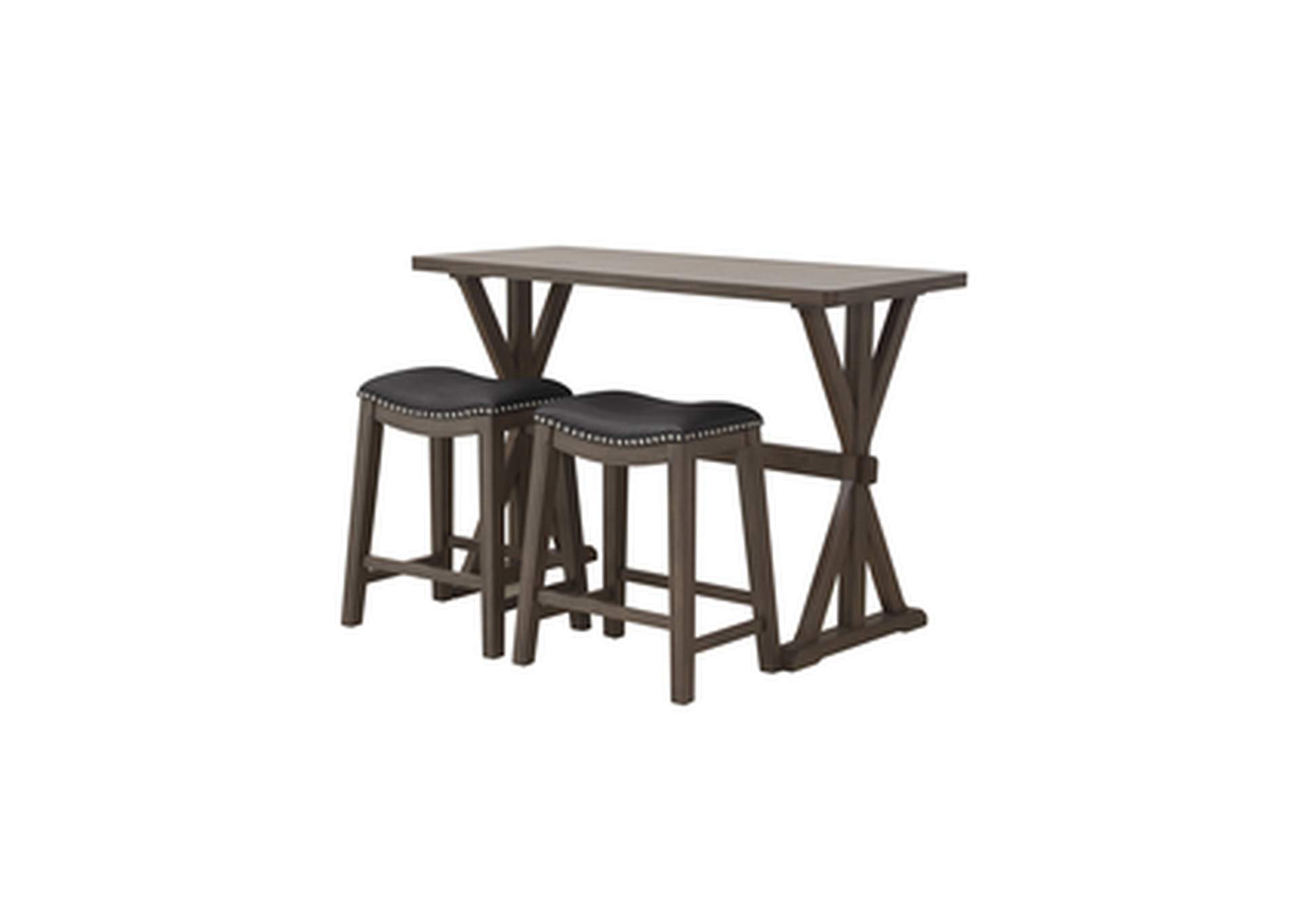 54"L Counter Height Table, 3A,Homelegance