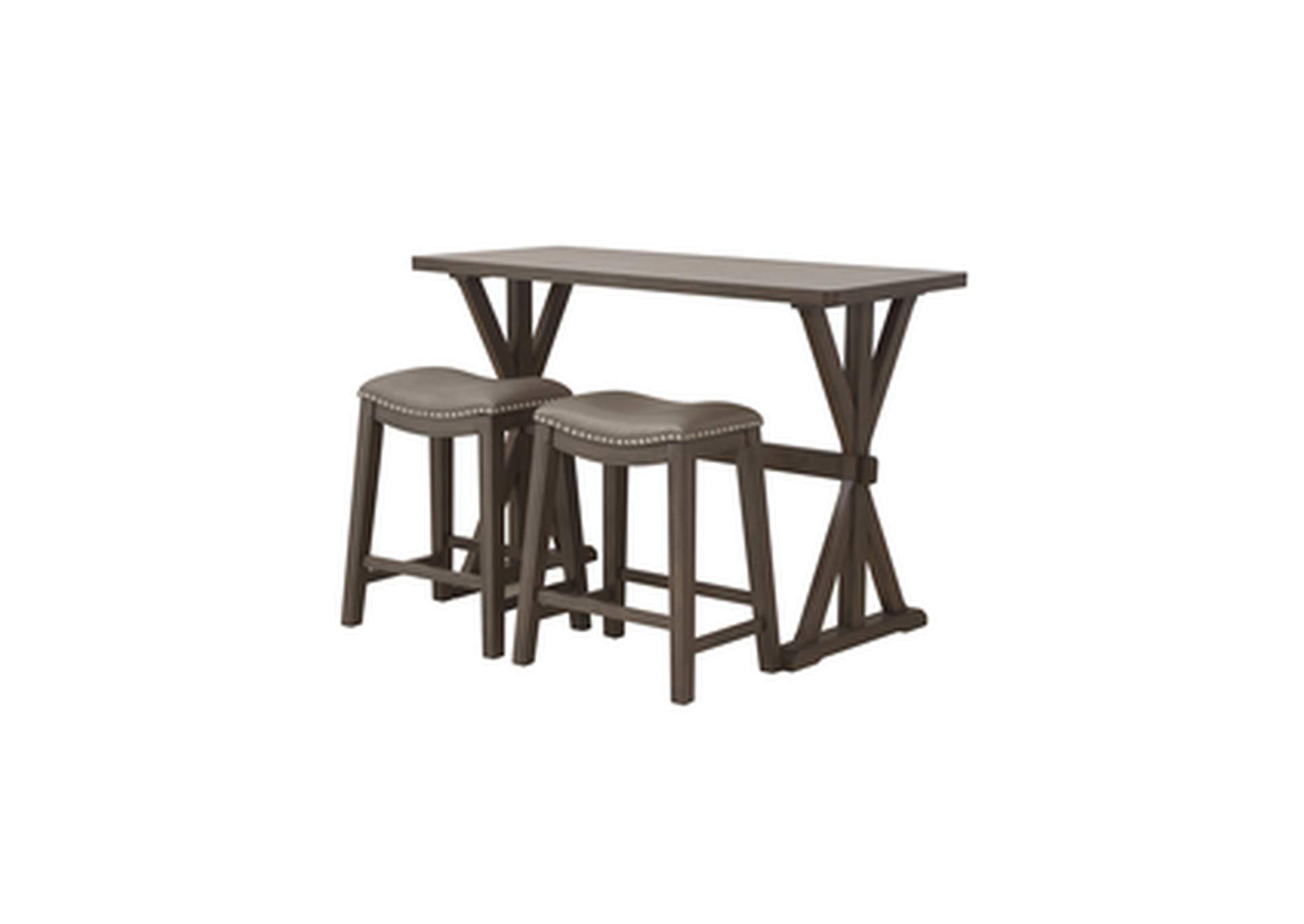 54"L Counter Height Table, 3A,Homelegance